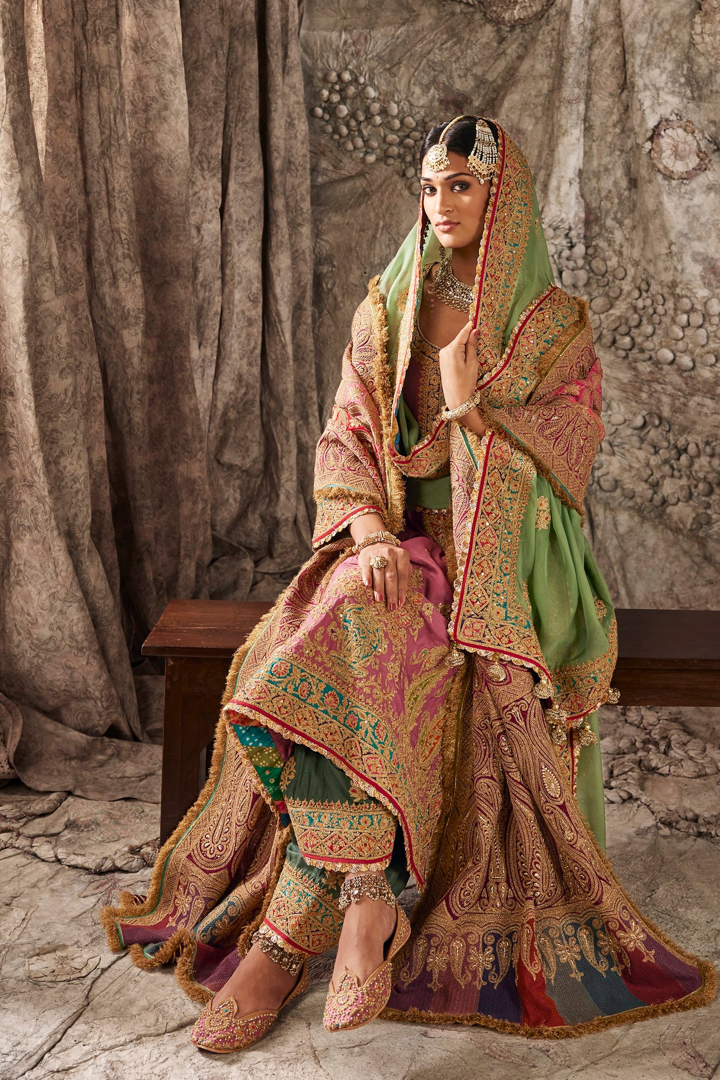 Earthy Pink Embroidered Kurta Set