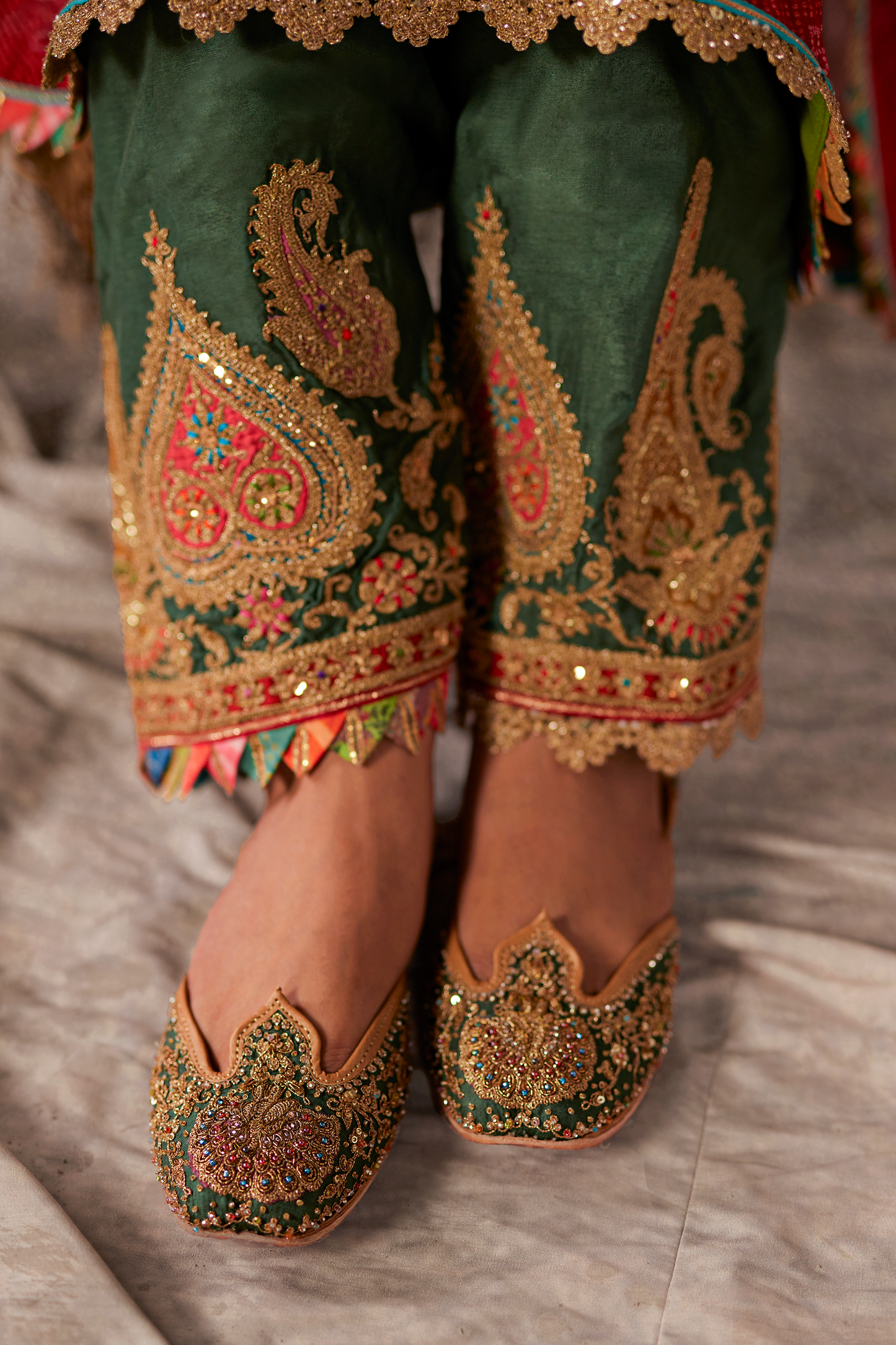 Earthy Red Kaftan Set
