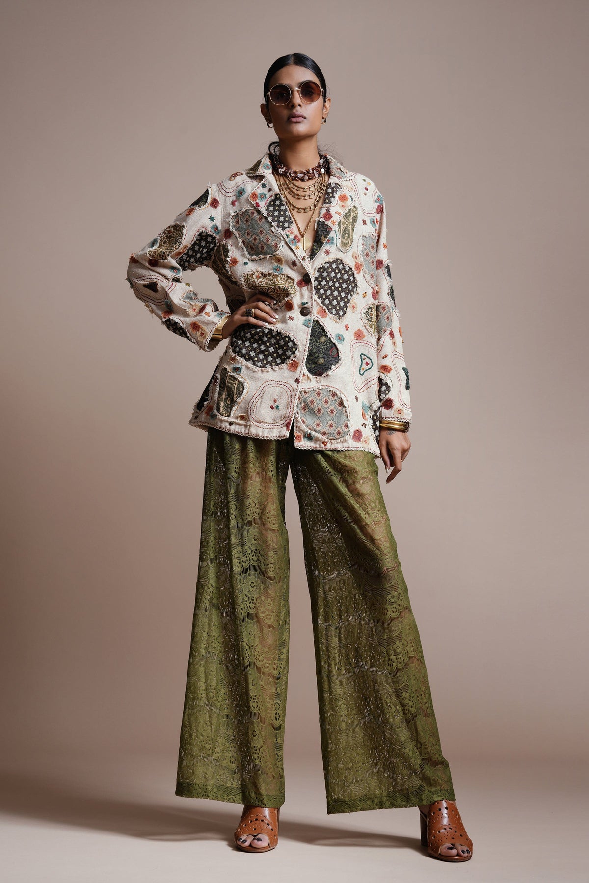 Mist Ivory Wanderer Patchscape Jacket