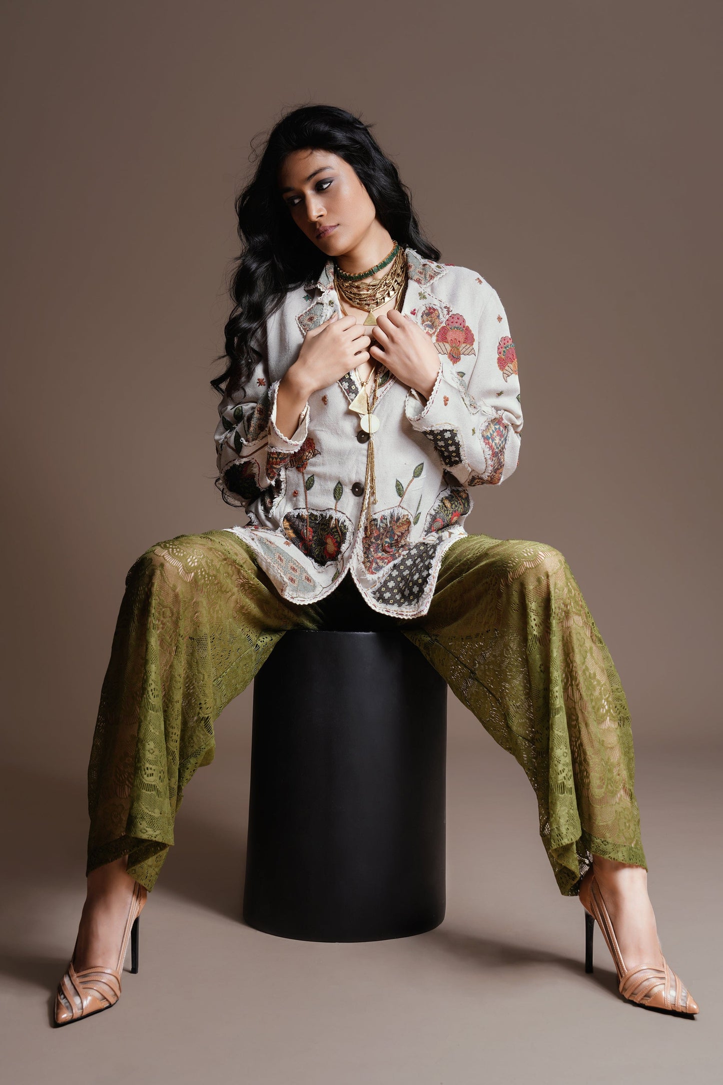 Mist Ivory Blossom Jacket
