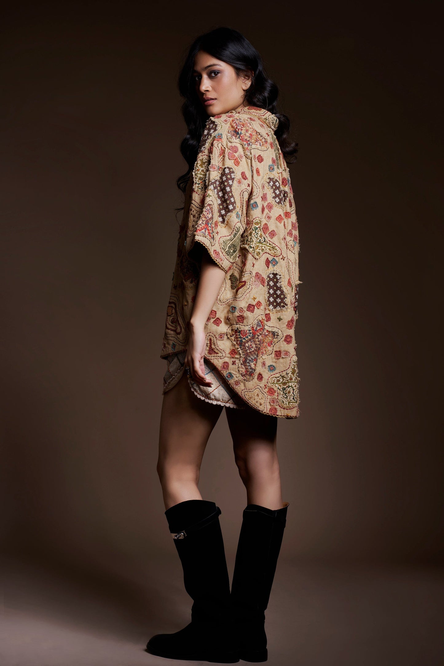 Mustard Wanderer Patch Scape Sacket