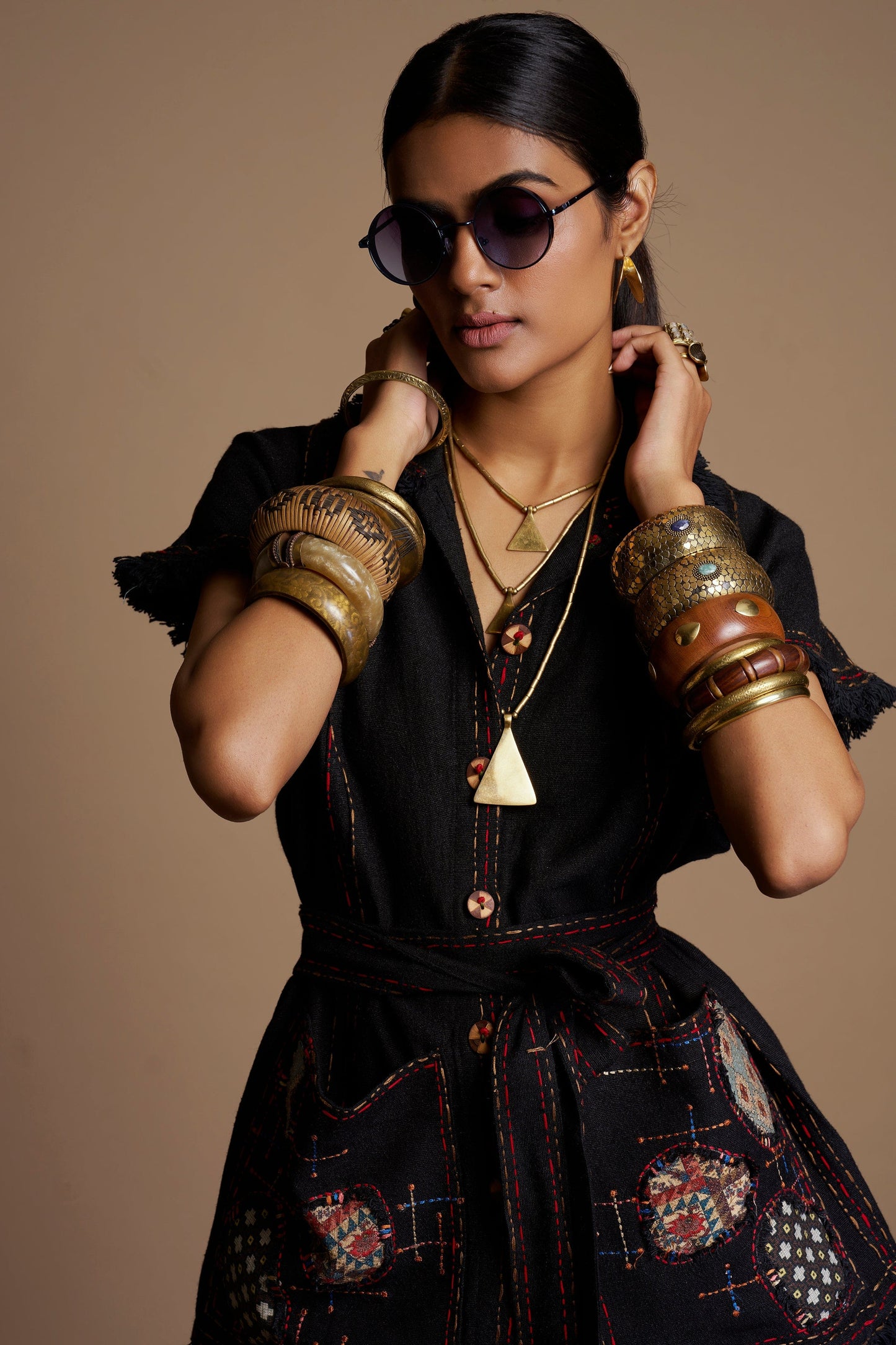 Black Artisan Co-Ord Set