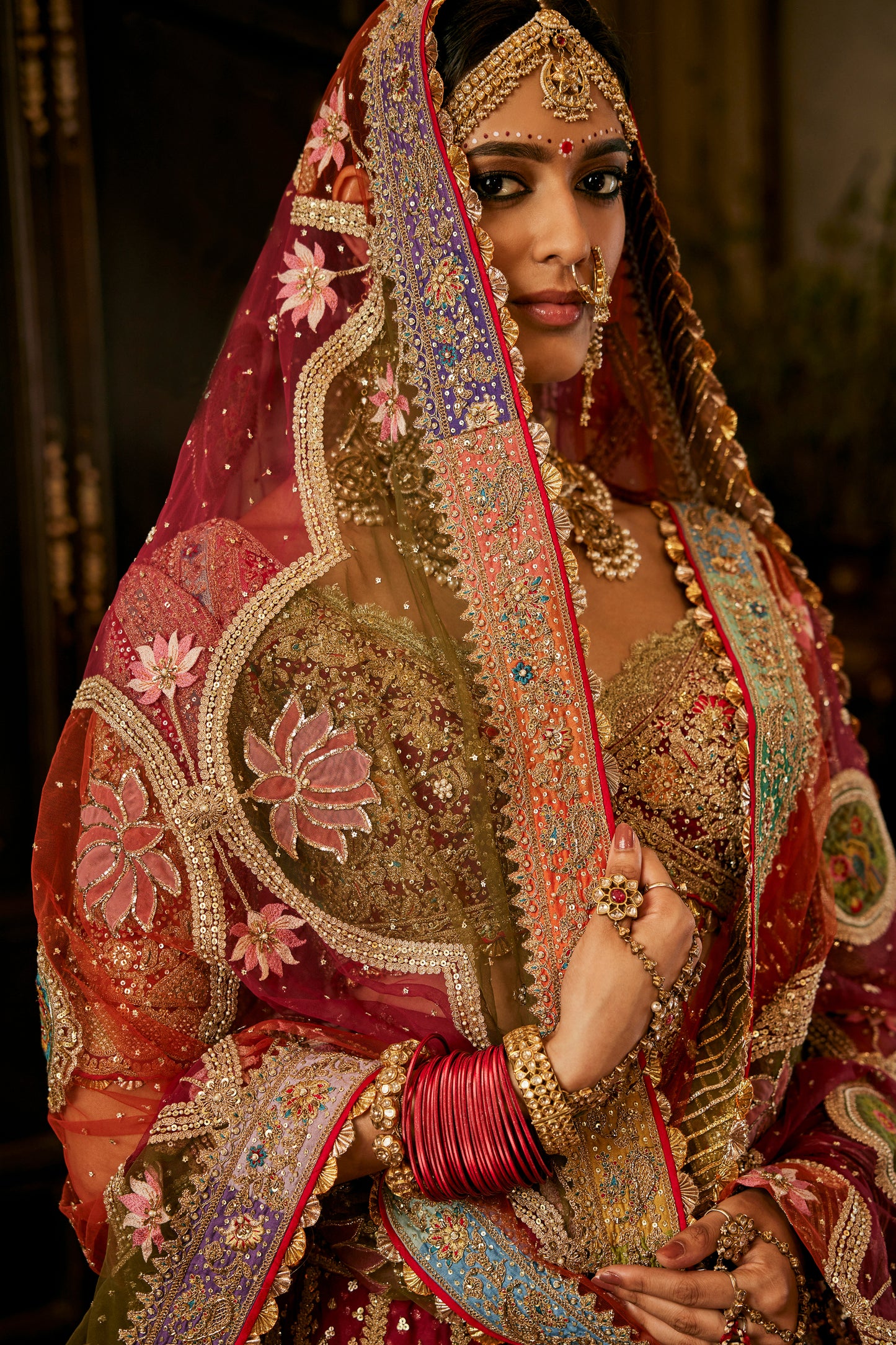 Ruby Miniature Art Lehenga
