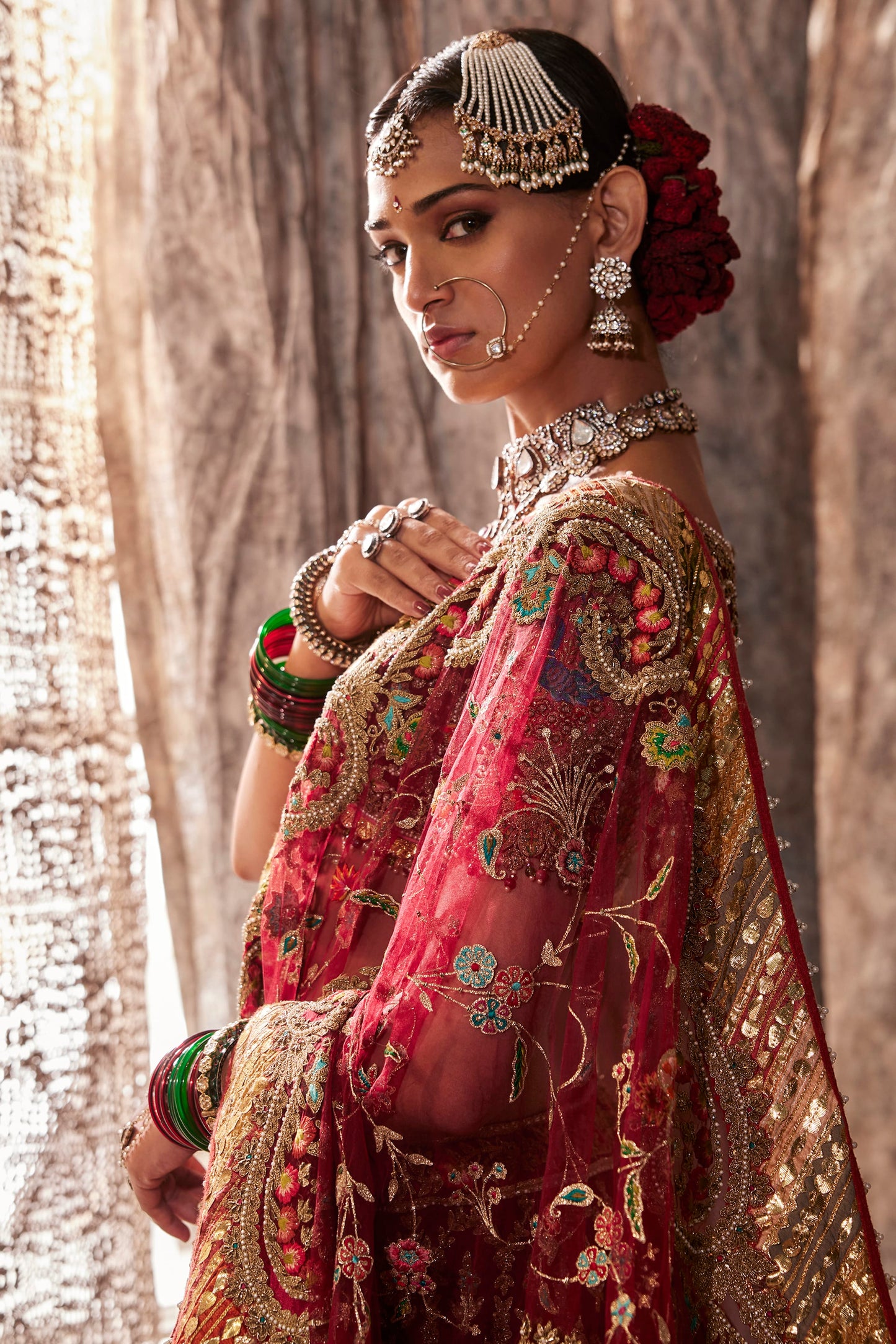 Deep Earthy Maroon Lehenga