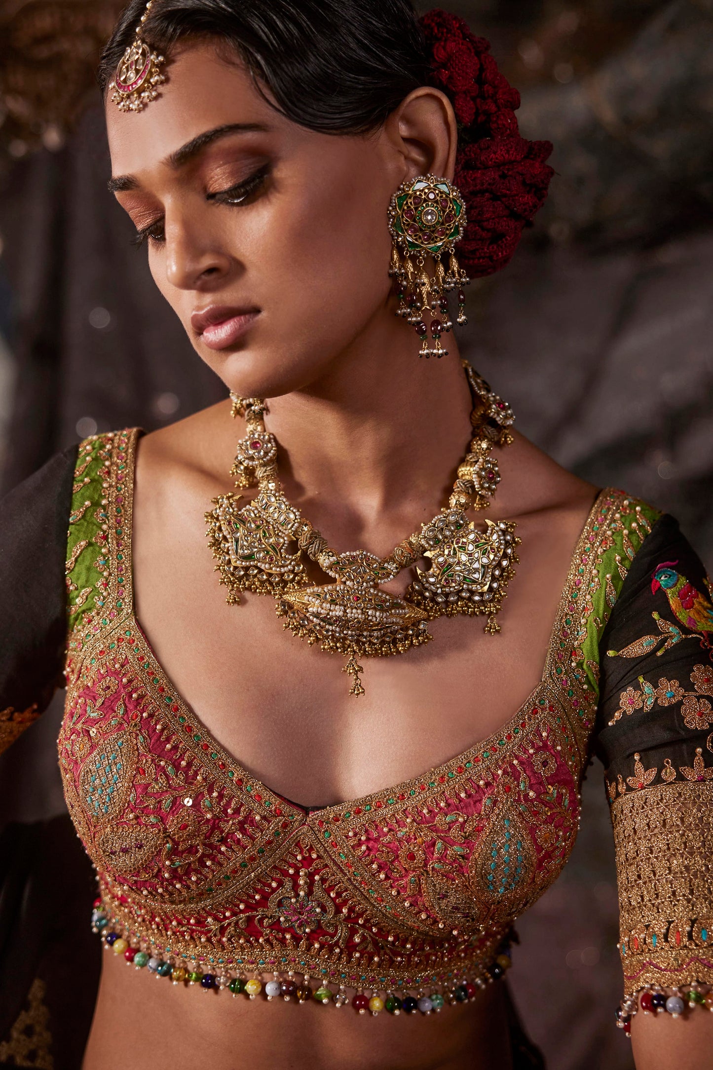 Inky Black Lehenga