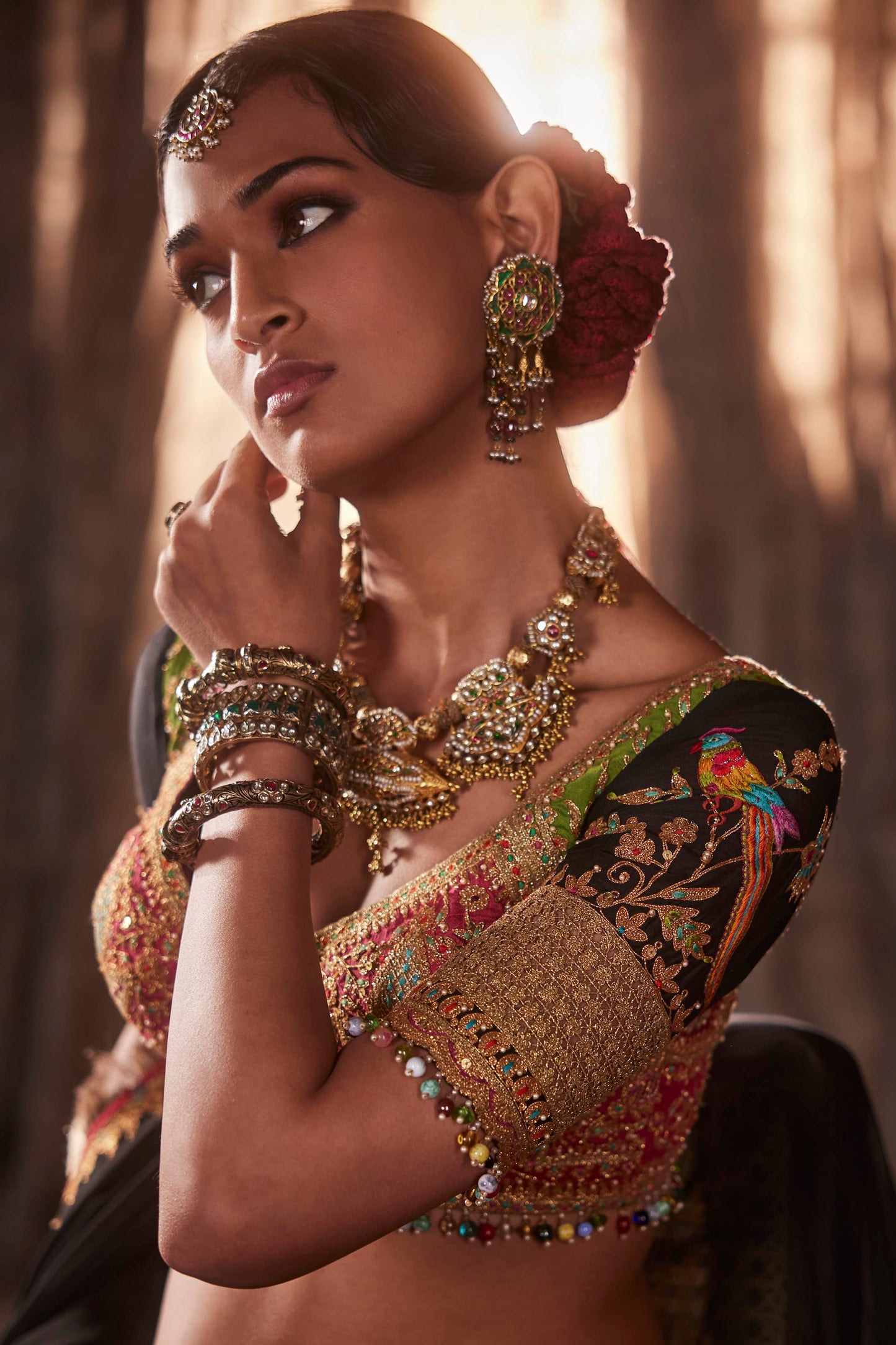 Inky Black Lehenga