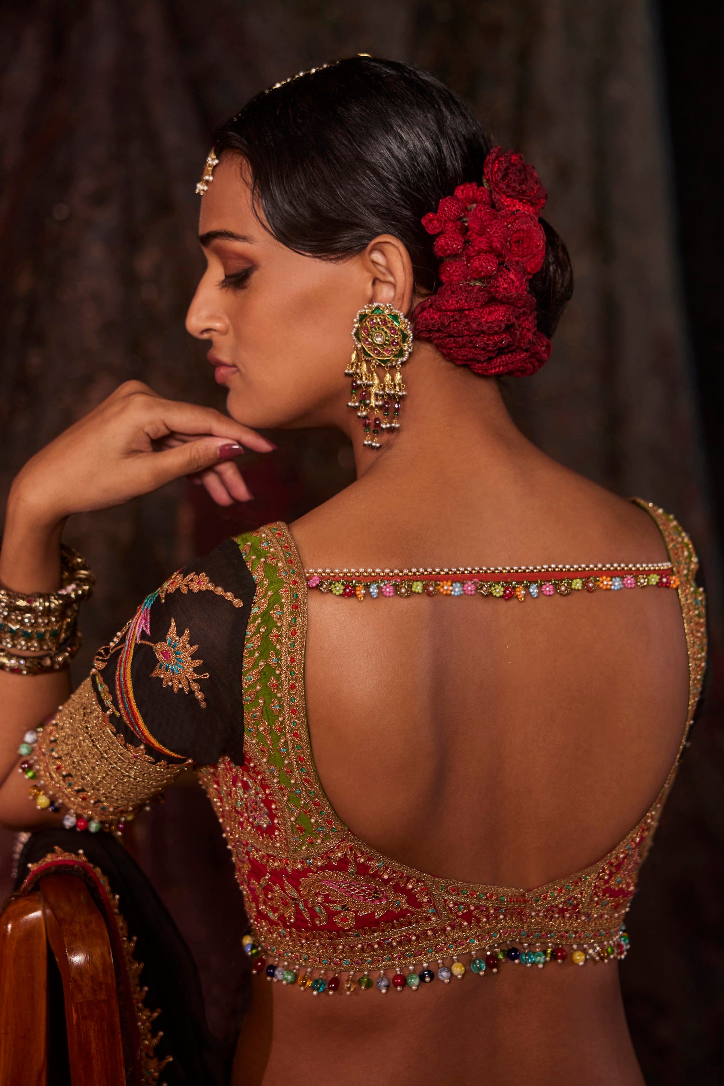 Inky Black Lehenga