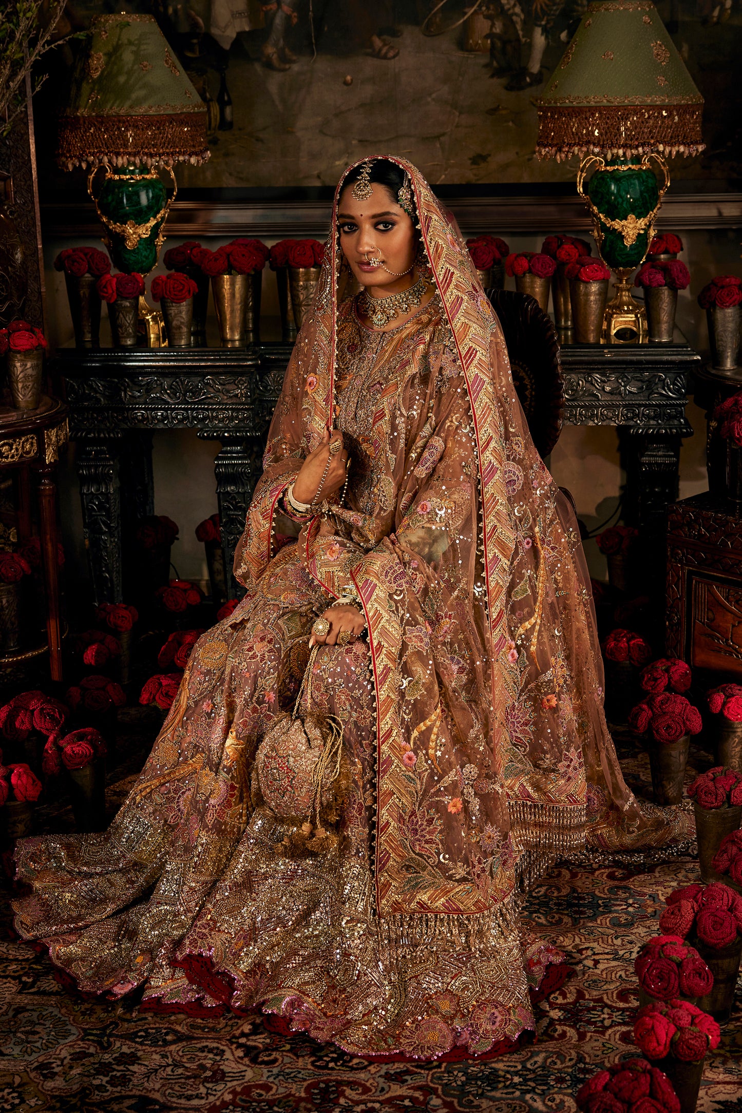 Earthy Blush Pink Sharara