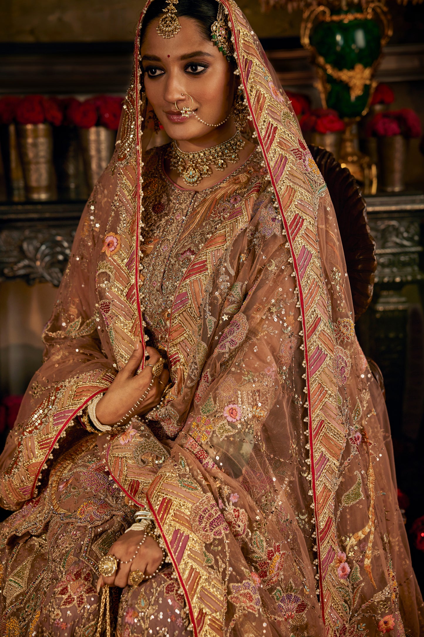 Earthy Blush Pink Sharara