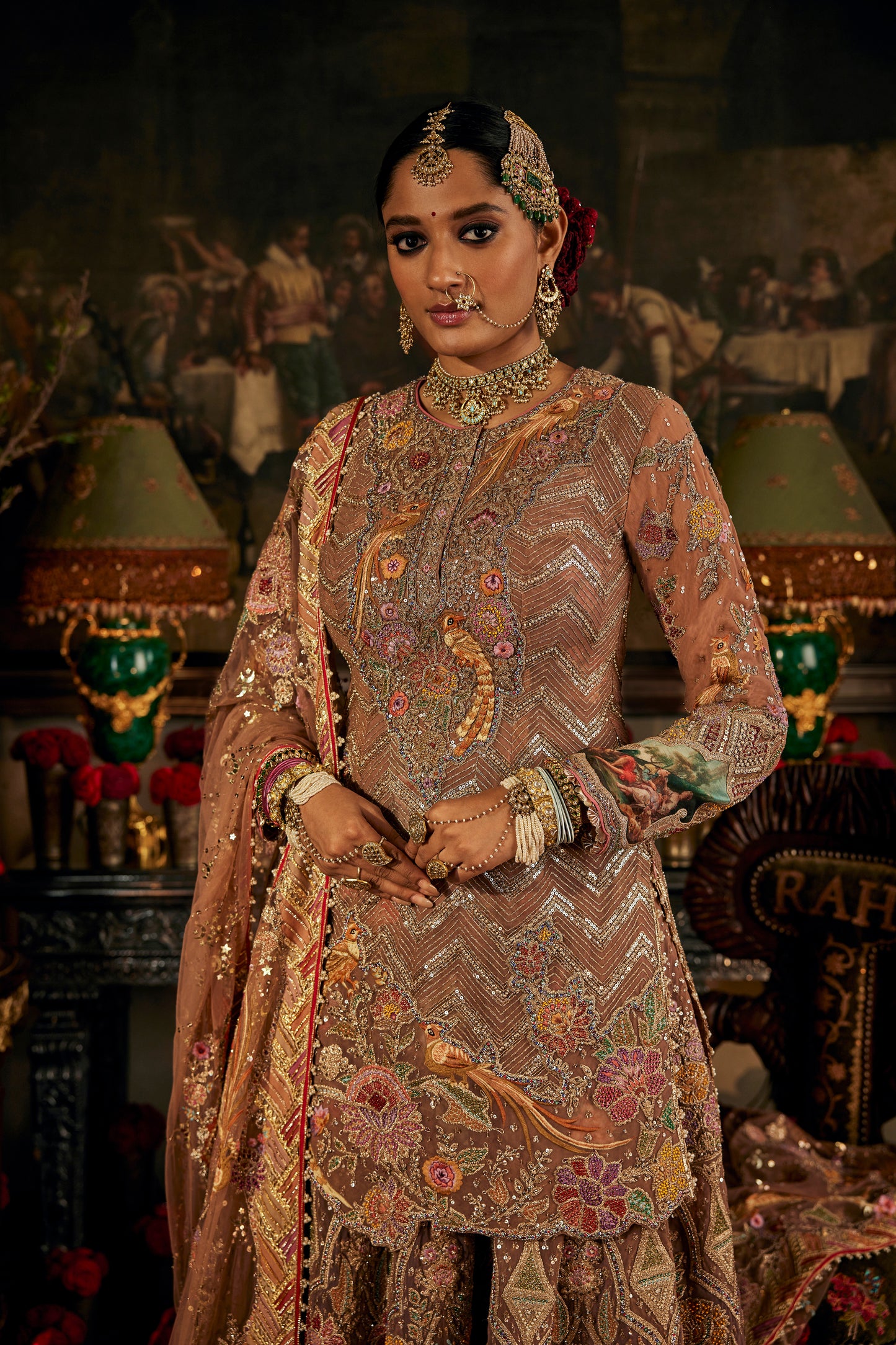 Earthy Blush Pink Sharara
