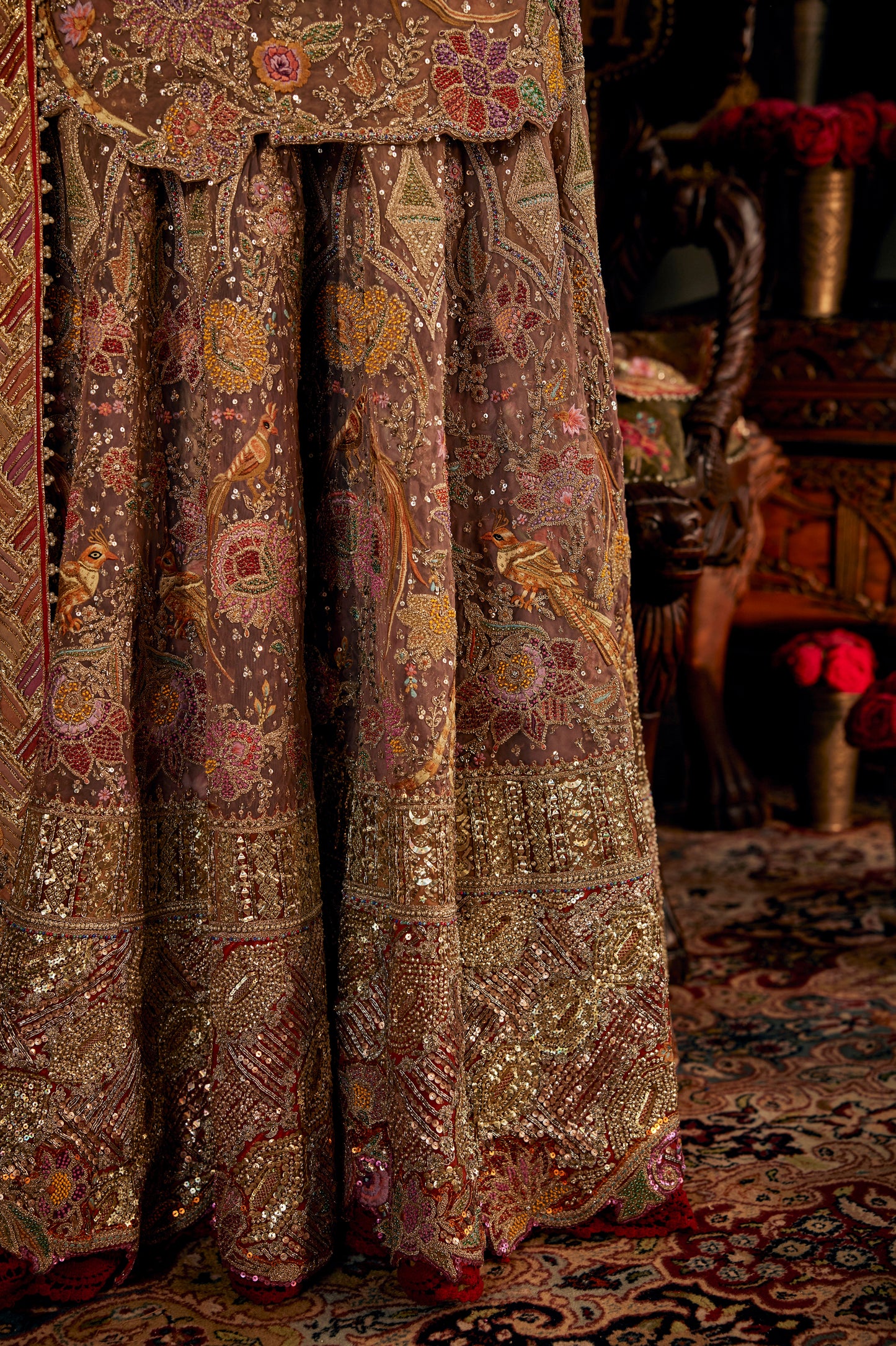 Earthy Blush Pink Sharara
