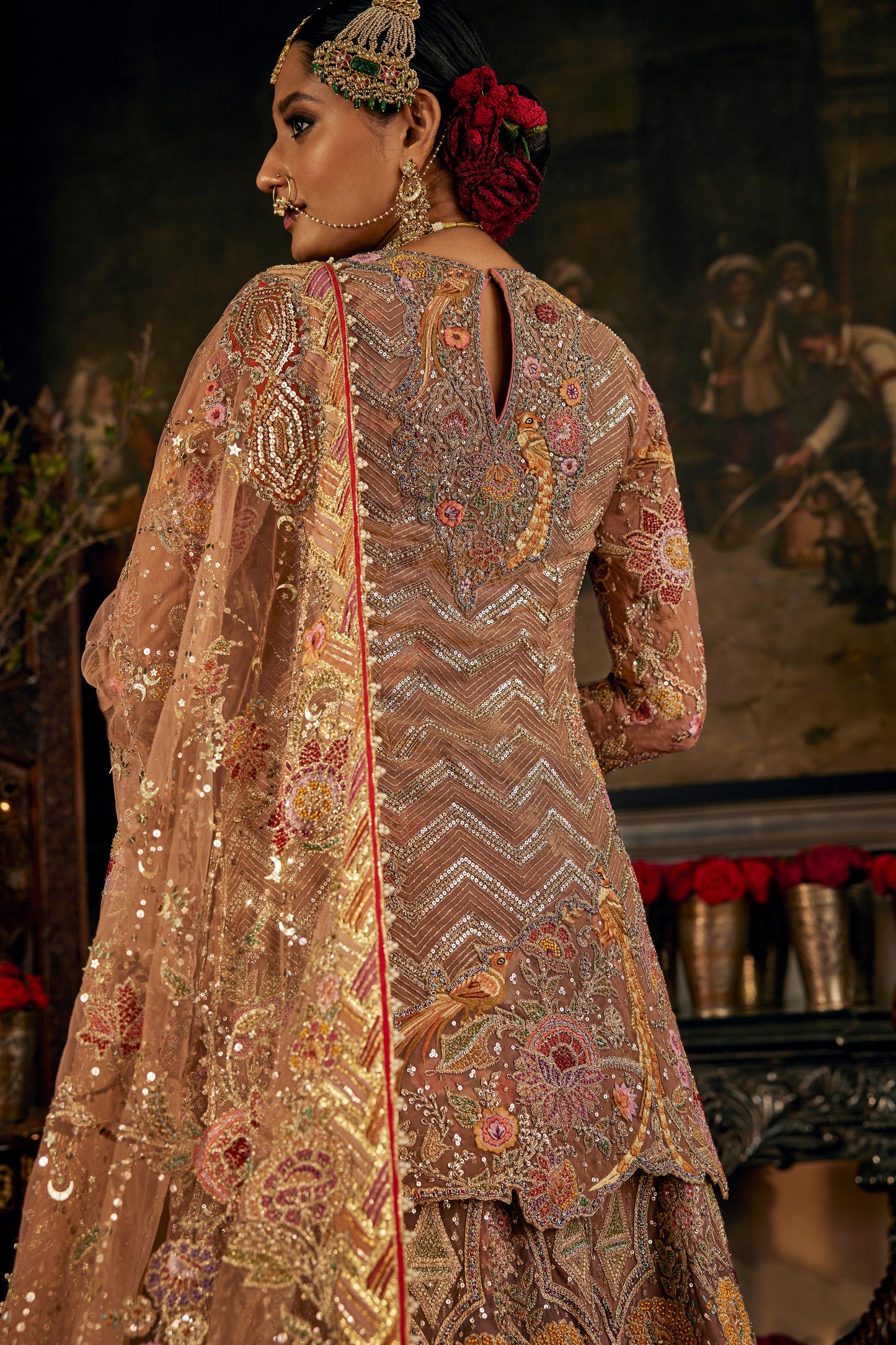 Earthy Blush Pink Sharara