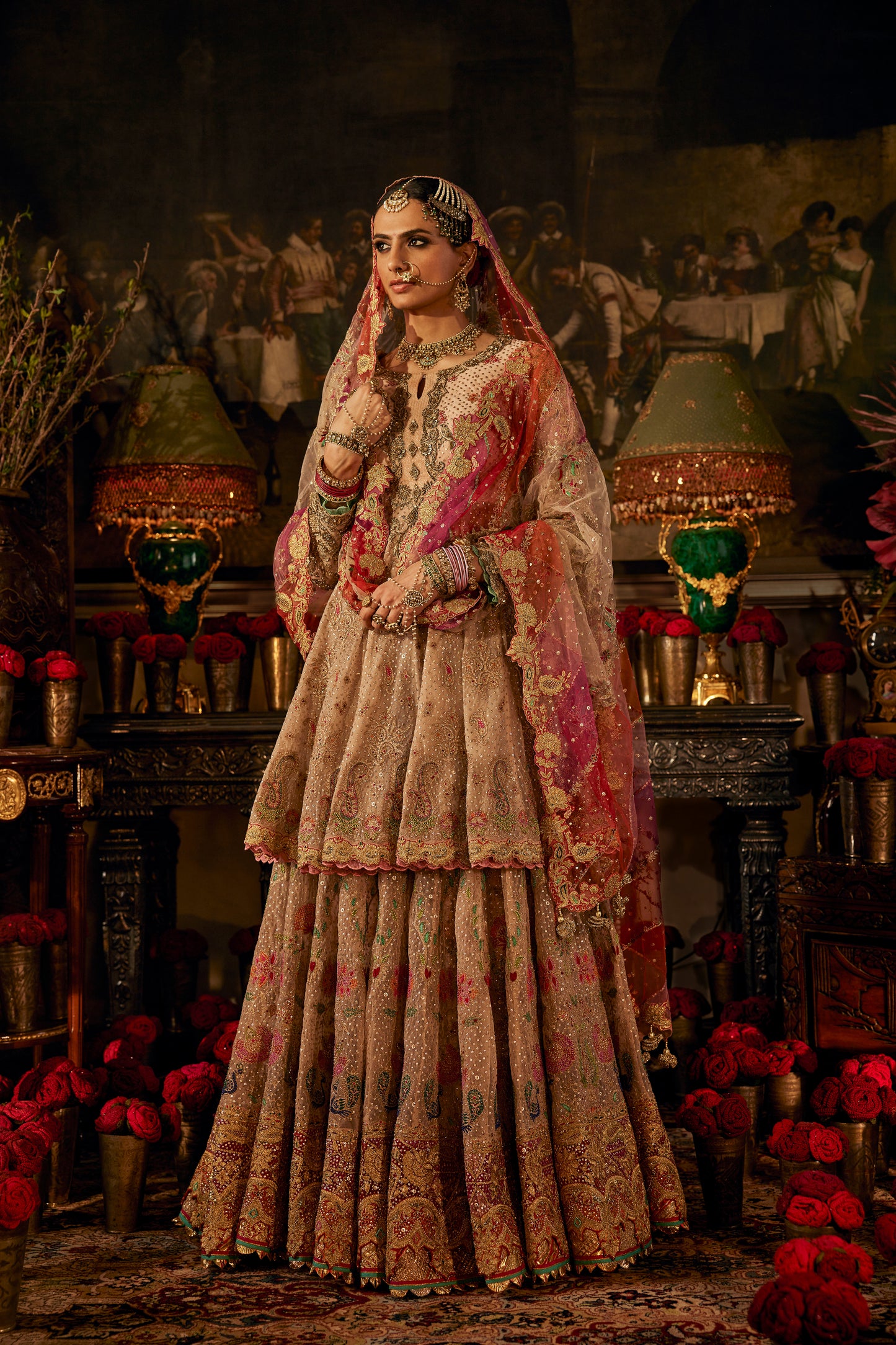 Pale Pink Kalidar Sharara