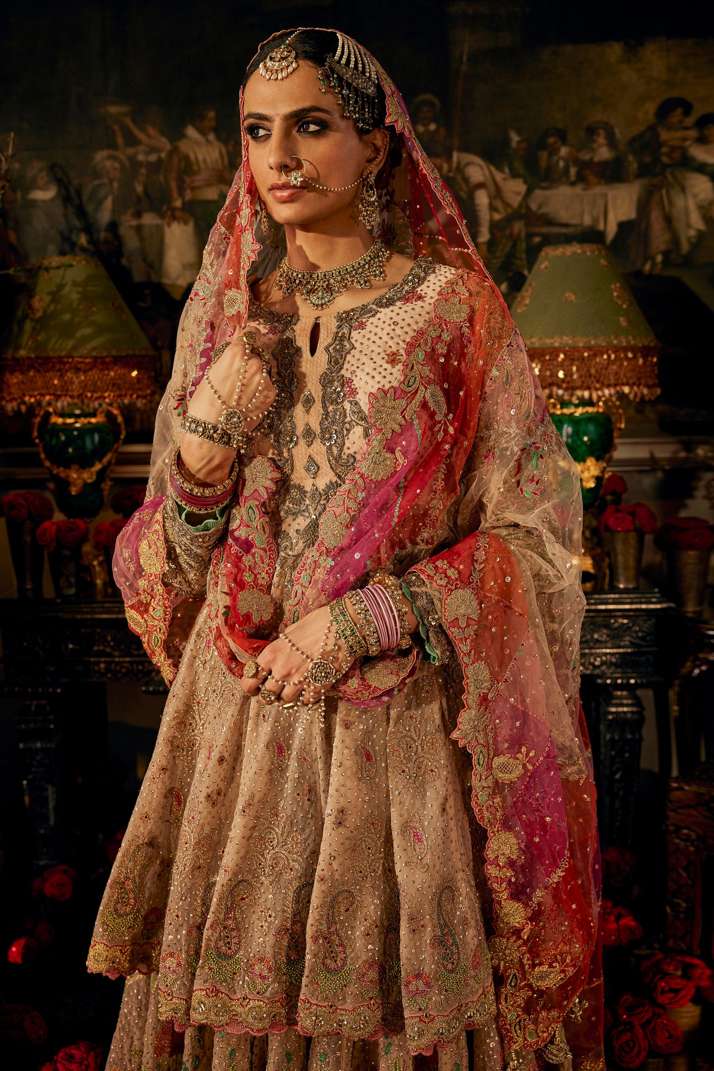 Pale Pink Kalidar Sharara