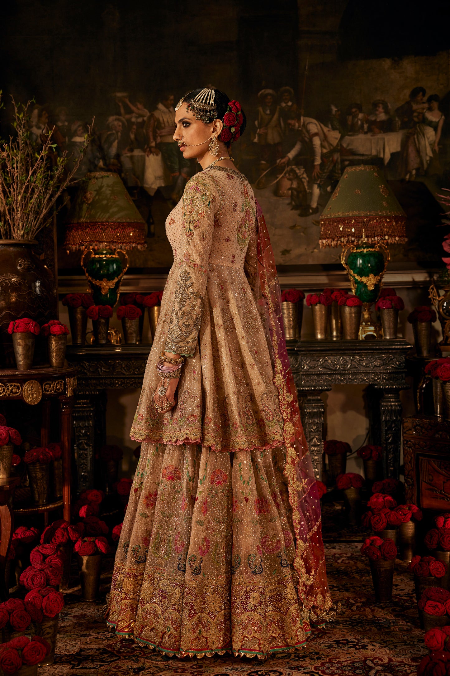 Pale Pink Kalidar Sharara