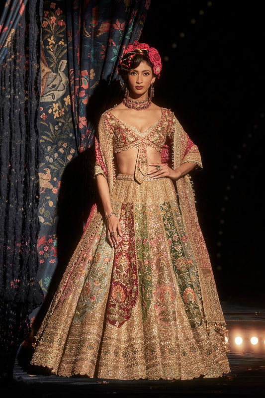 Multicolour Lehenga Set