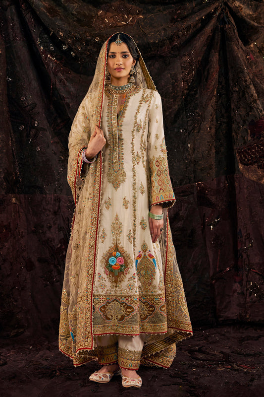Pristine Ivory Kalidar Kurta Set