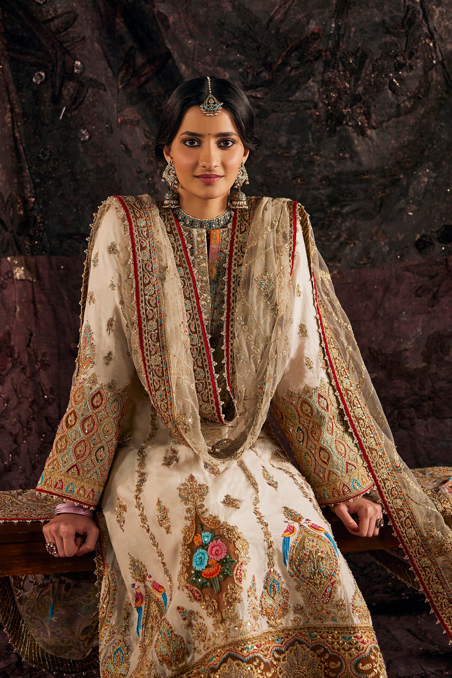 Pristine Ivory Kalidar Kurta Set