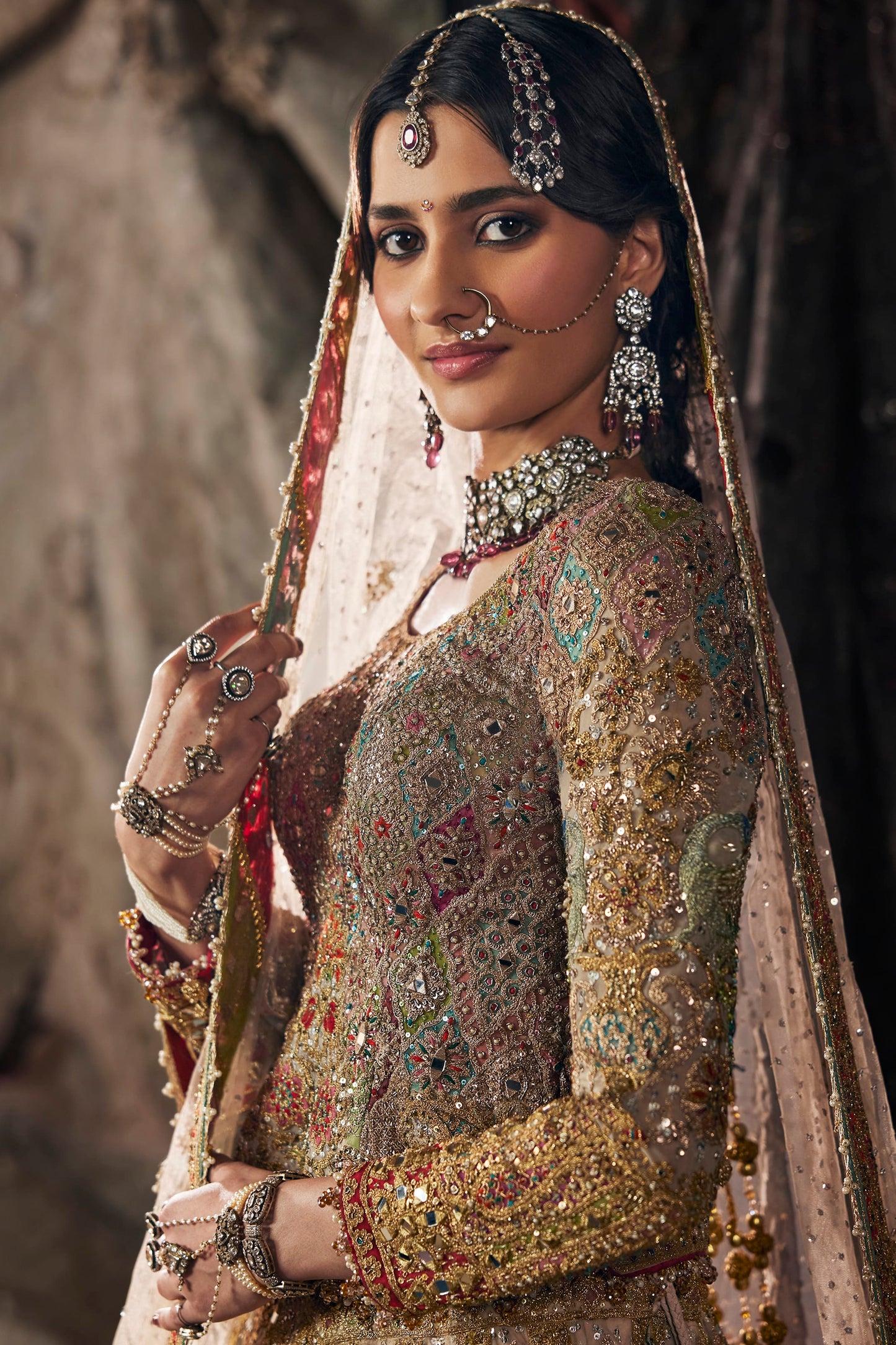 Soft Birch Tulle Lehenga