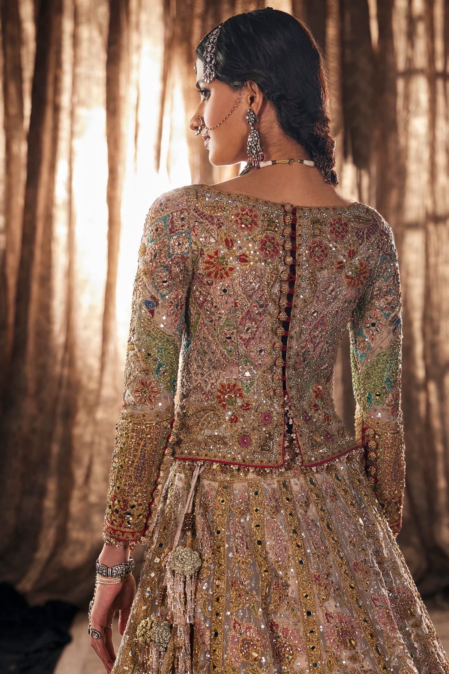 Soft Birch Tulle Lehenga