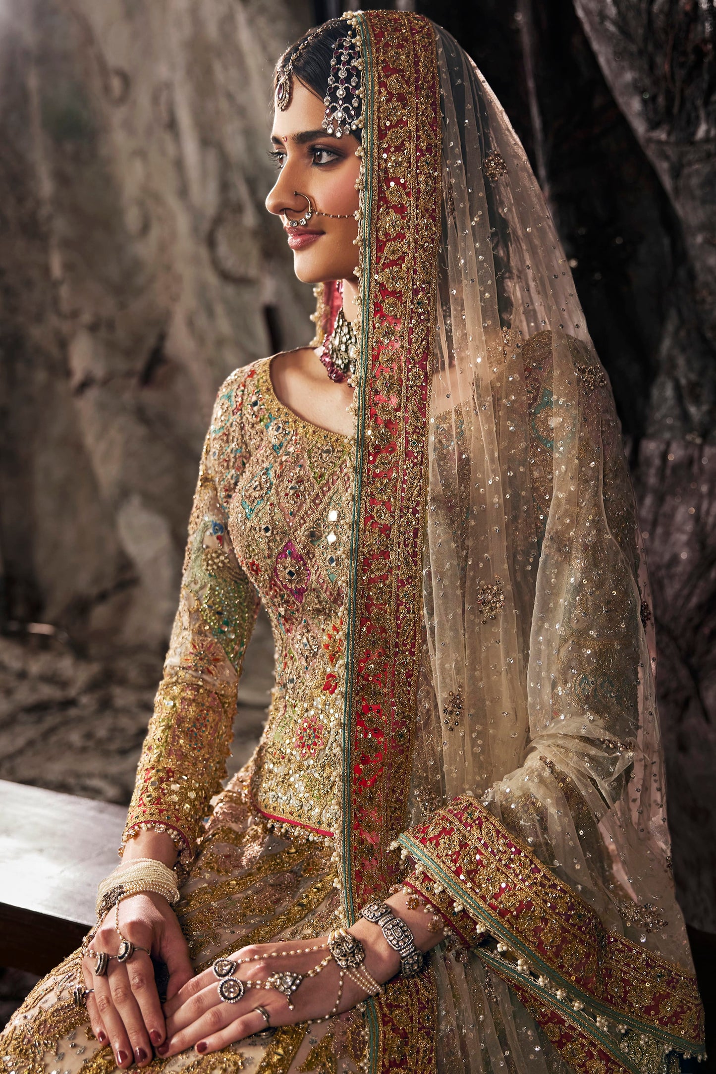 Soft Birch Tulle Lehenga
