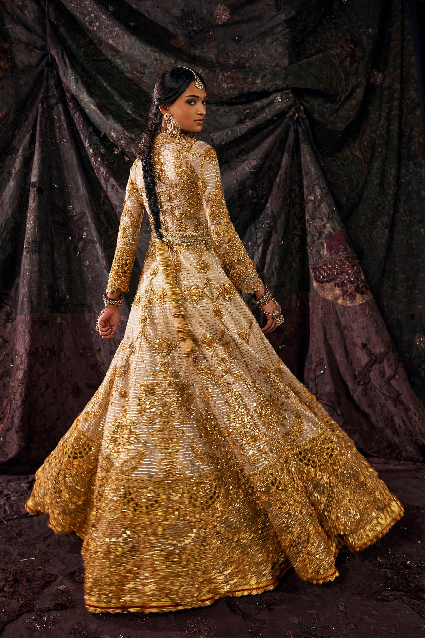 Tulle Kalidar Gota Jacket Set