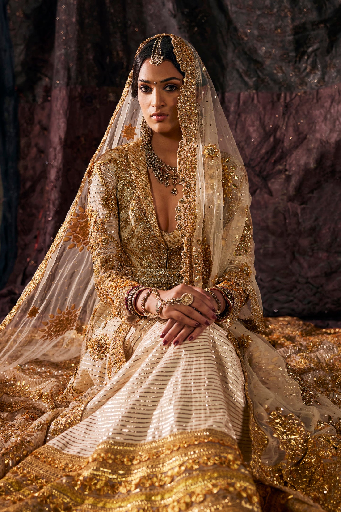Tulle Kalidar Gota Jacket Set