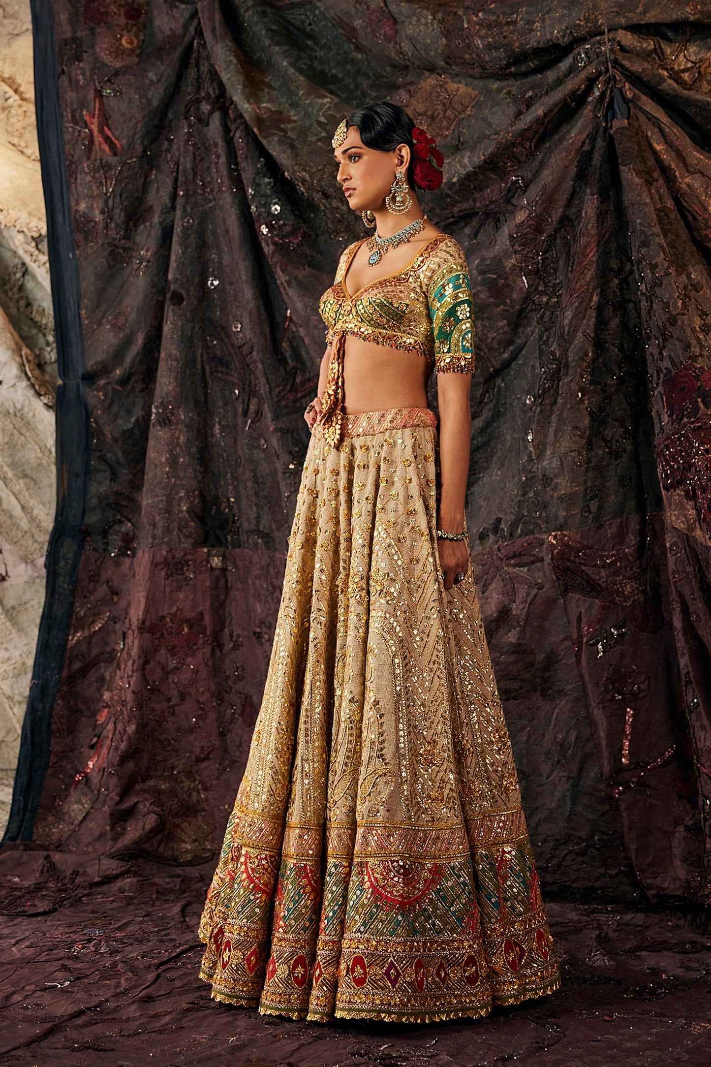 Sandstone Beige Lehenga
