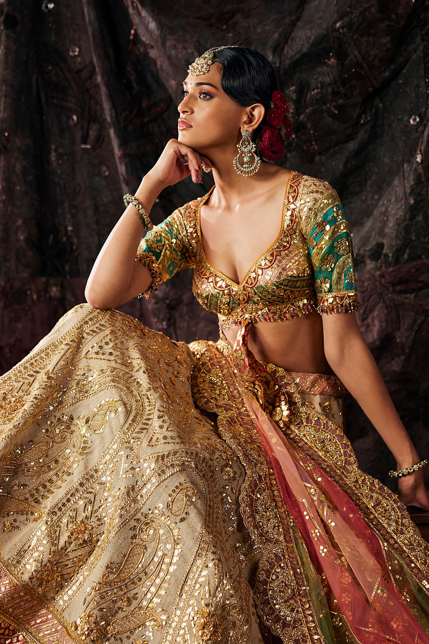 Sandstone Beige Lehenga