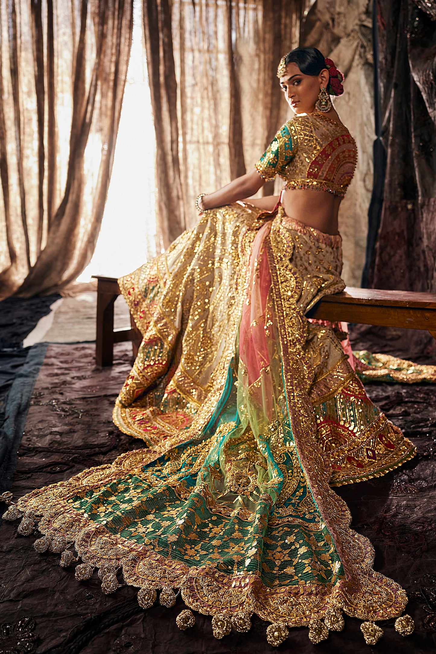 Sandstone Beige Lehenga