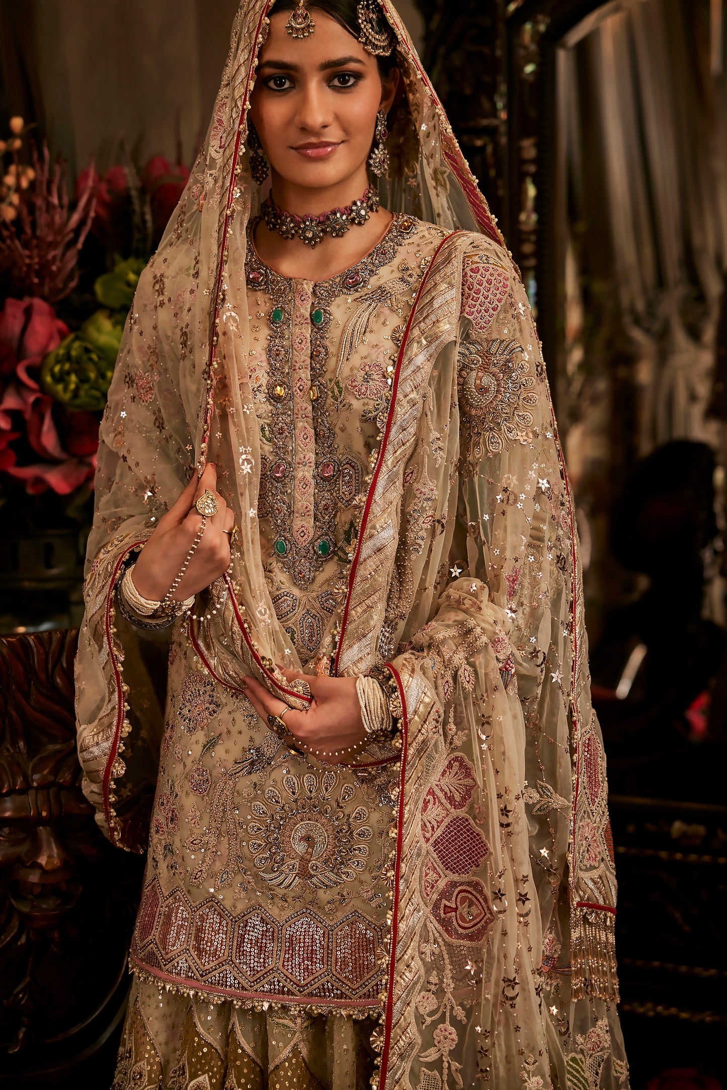 Ivory Chintz Sharara