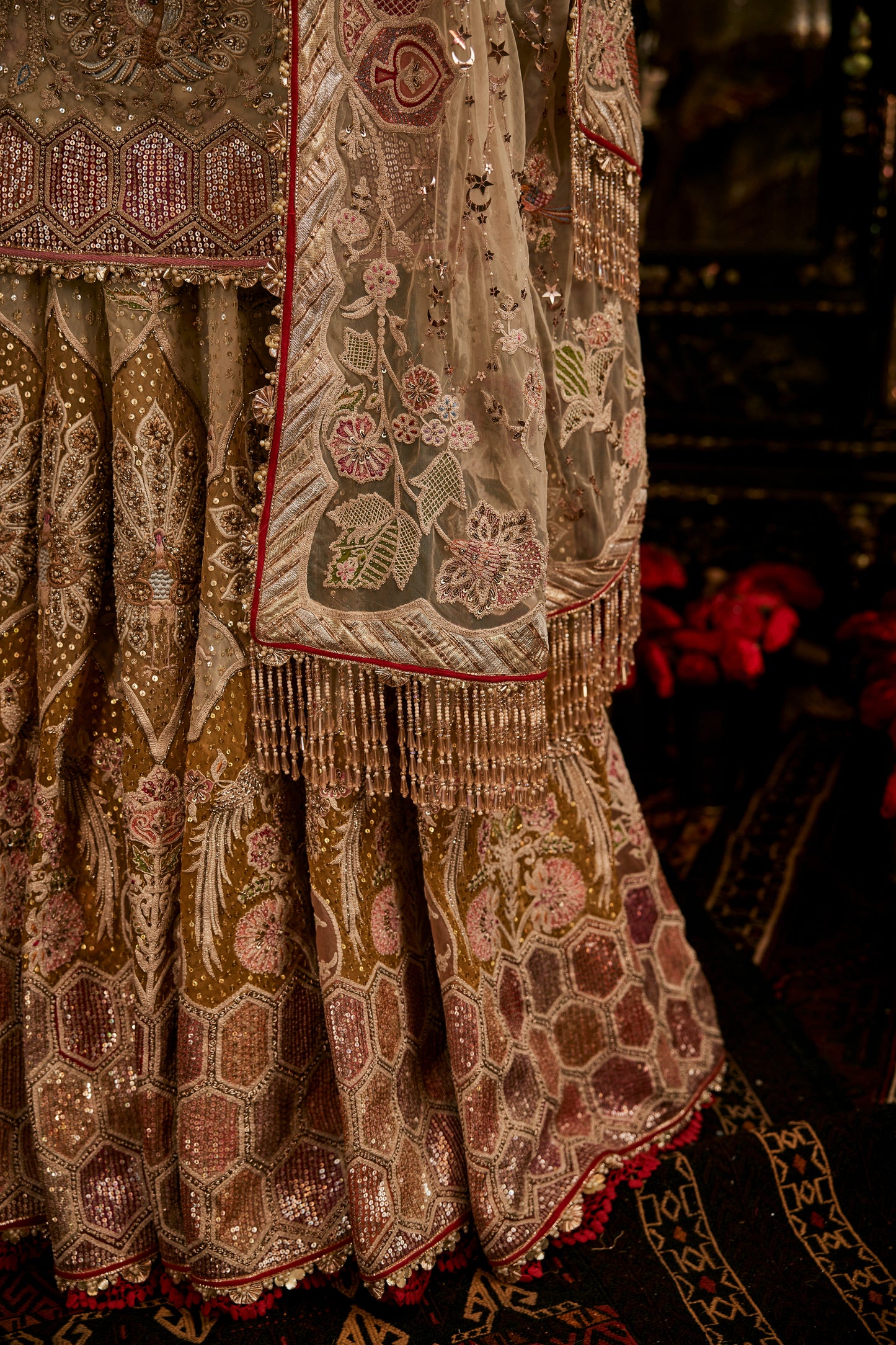 Ivory Chintz Sharara