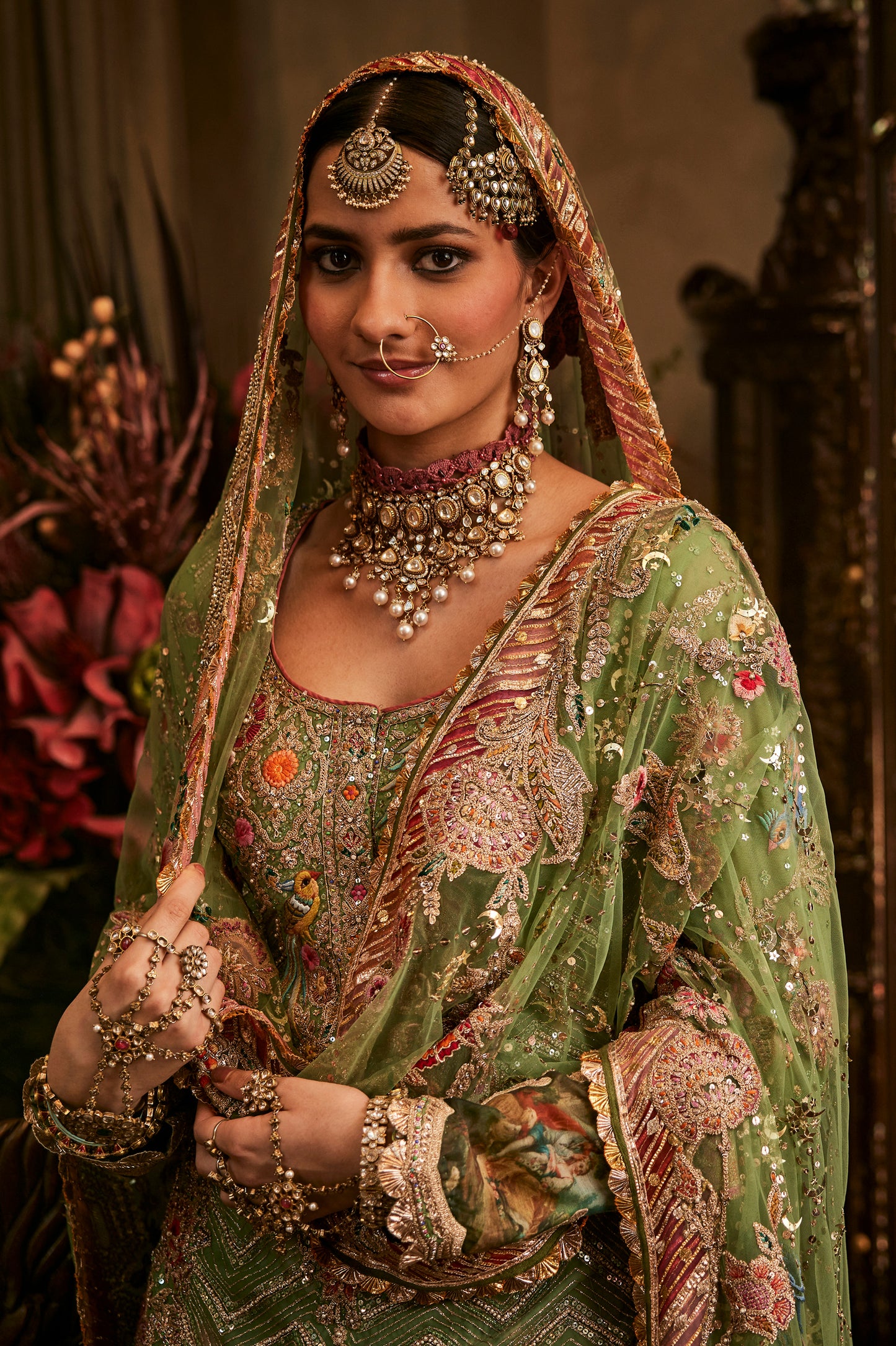 A Seafoam Green Kurti-Sharara
