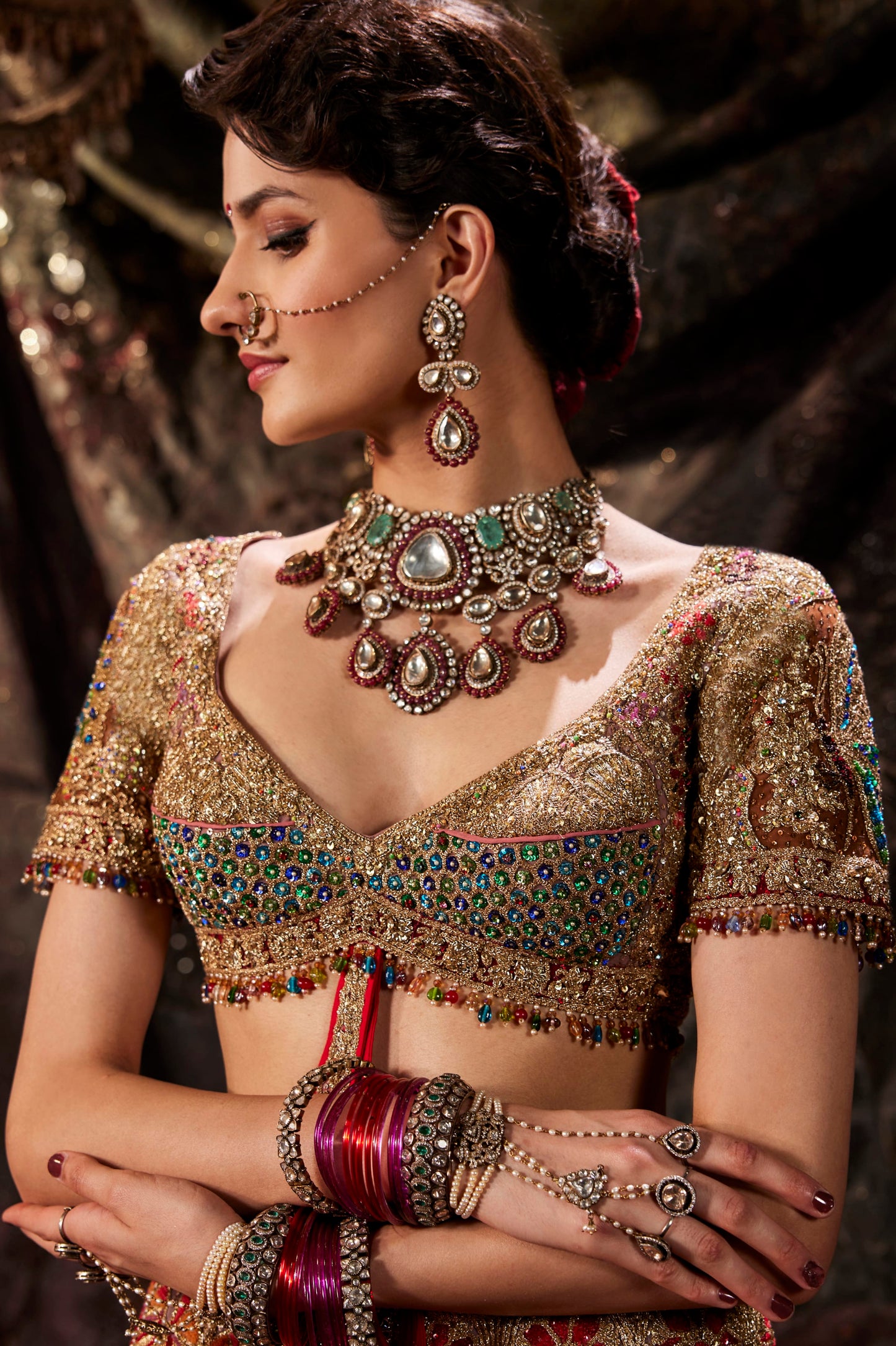 Blush Pink Tulle Lehenga
