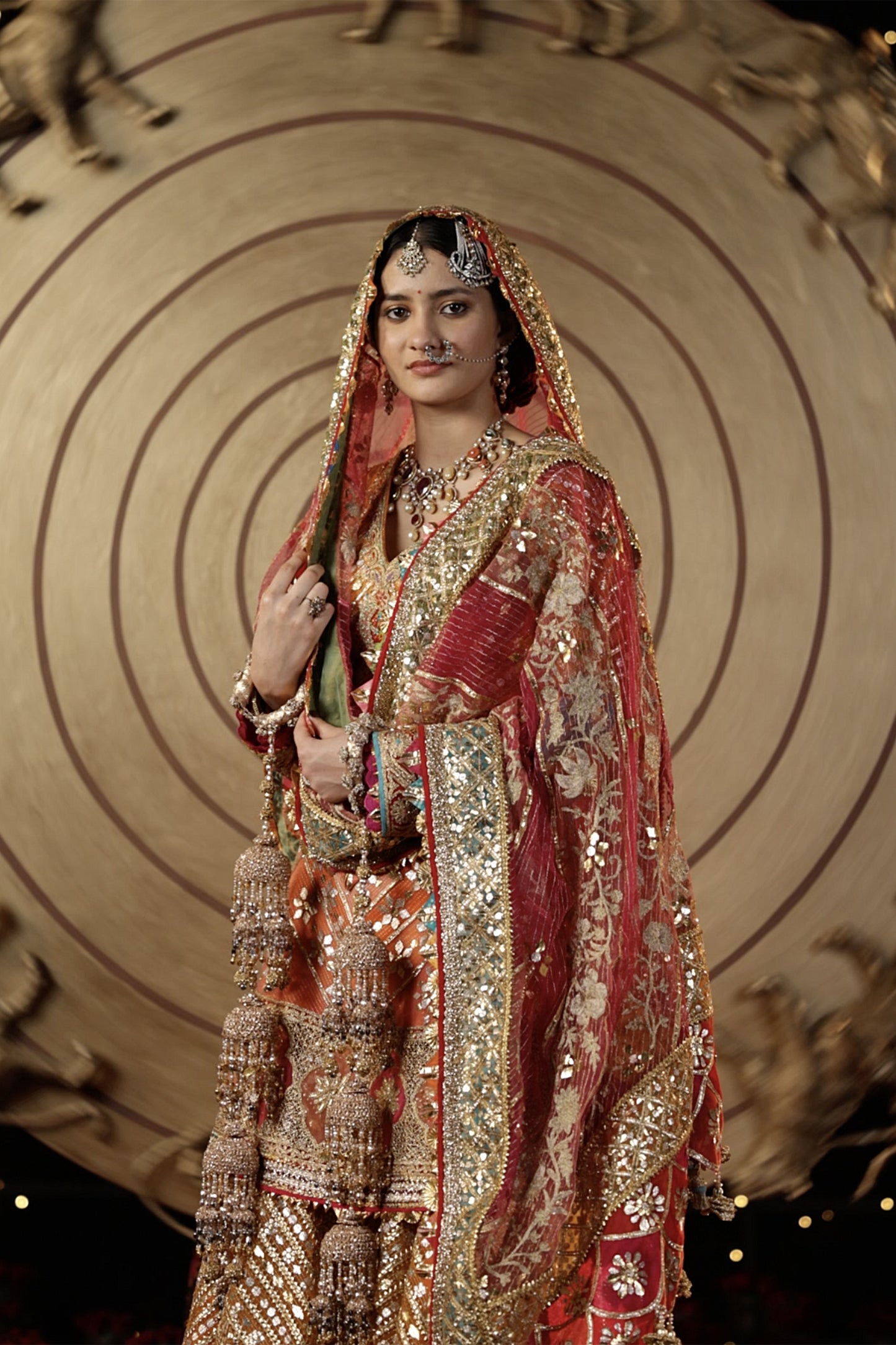 Multicolour Gota Gharara Set
