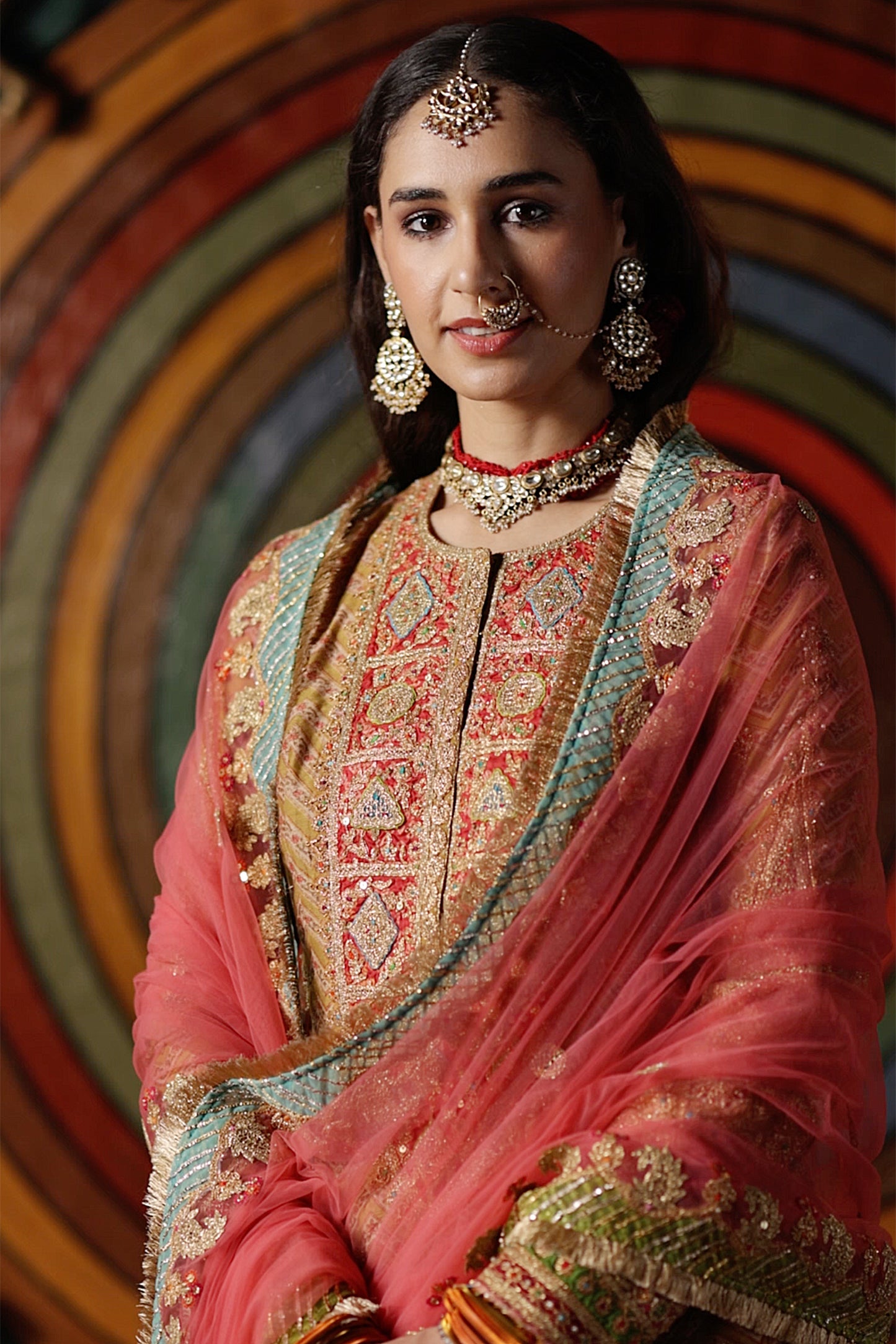 Mustard Double Layer Sharara