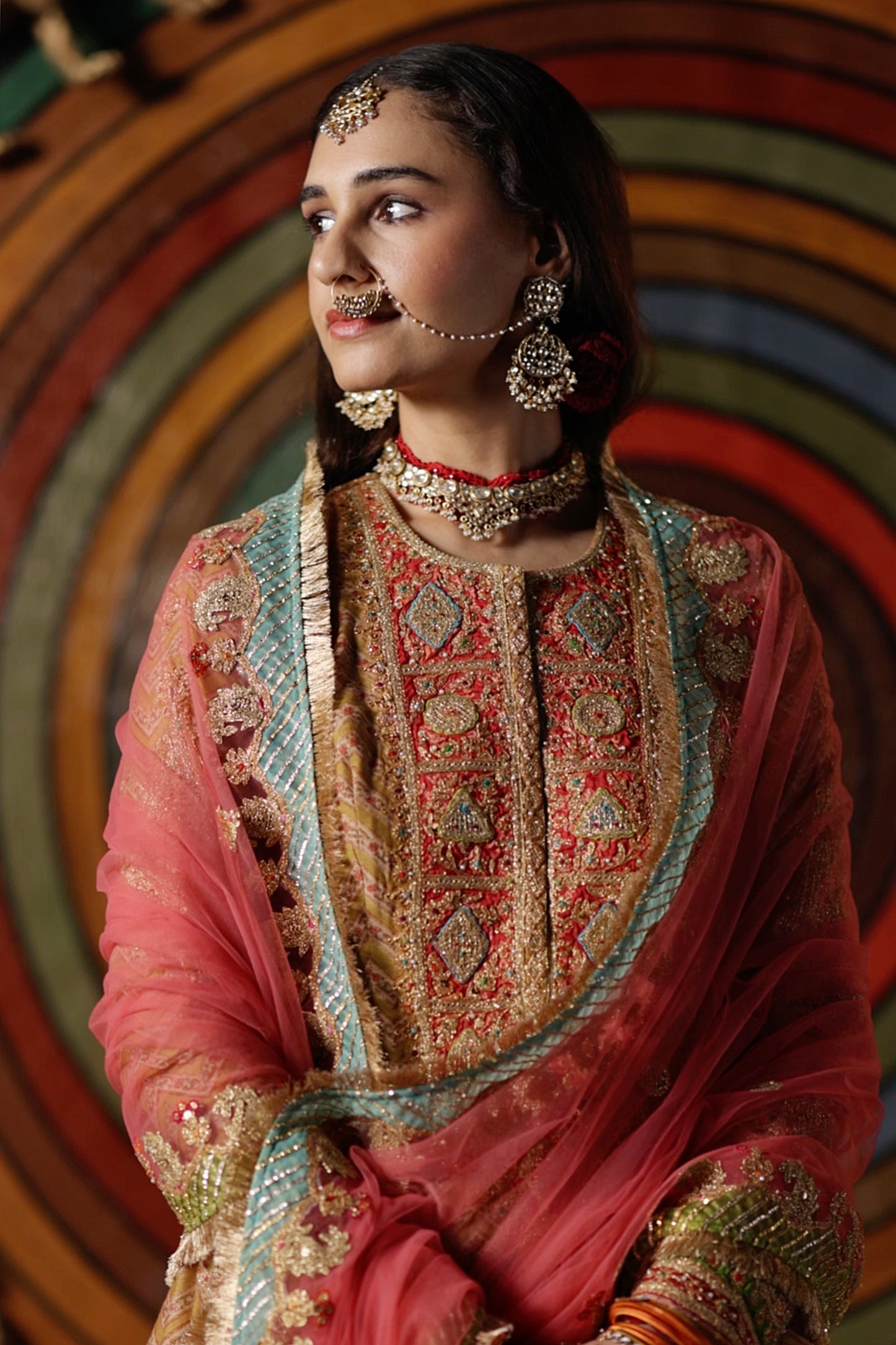 Mustard Double Layer Sharara