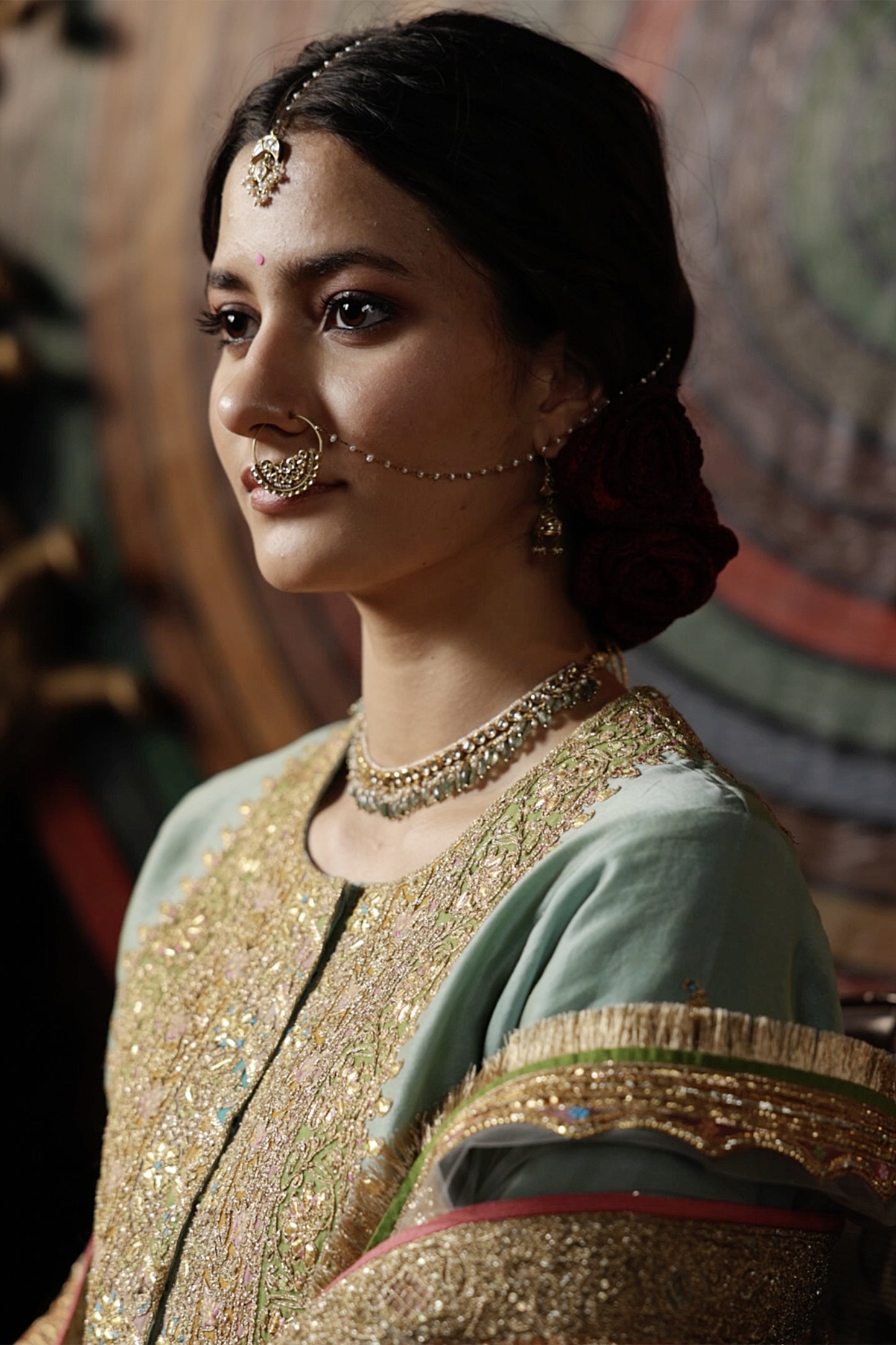 Pale Blue Silk Kurta