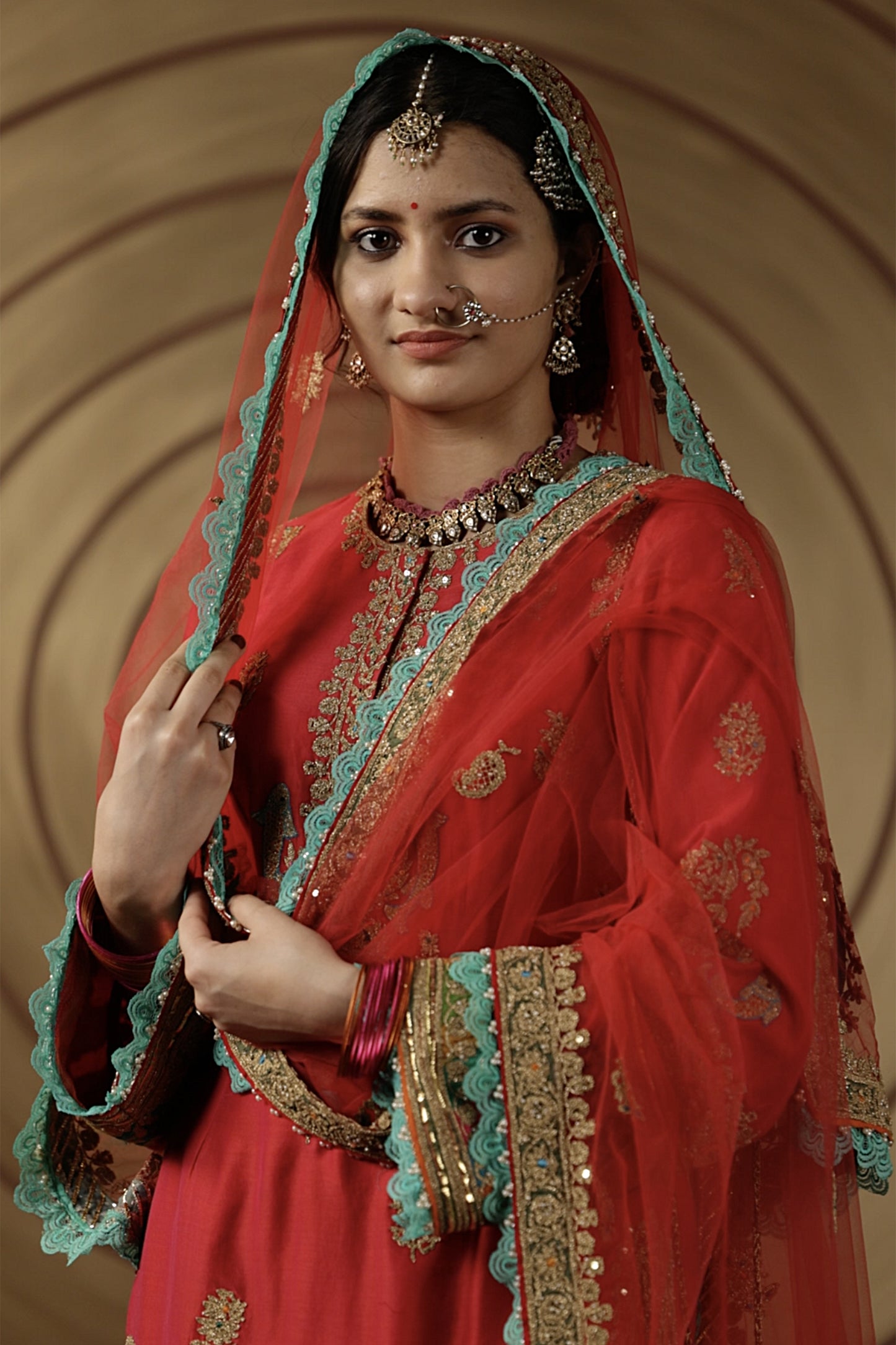 Rani Pink Silk Kurta