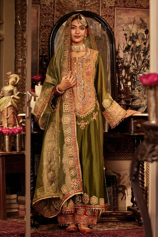 Green kurta set