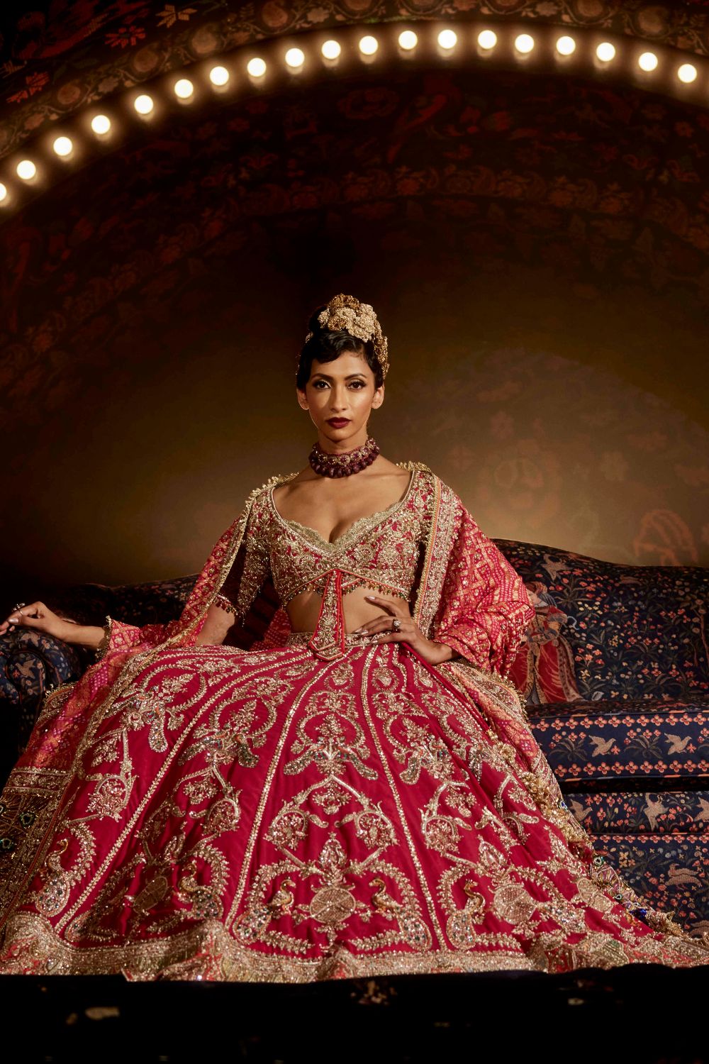 Rani Pink Shikargah Lehenga