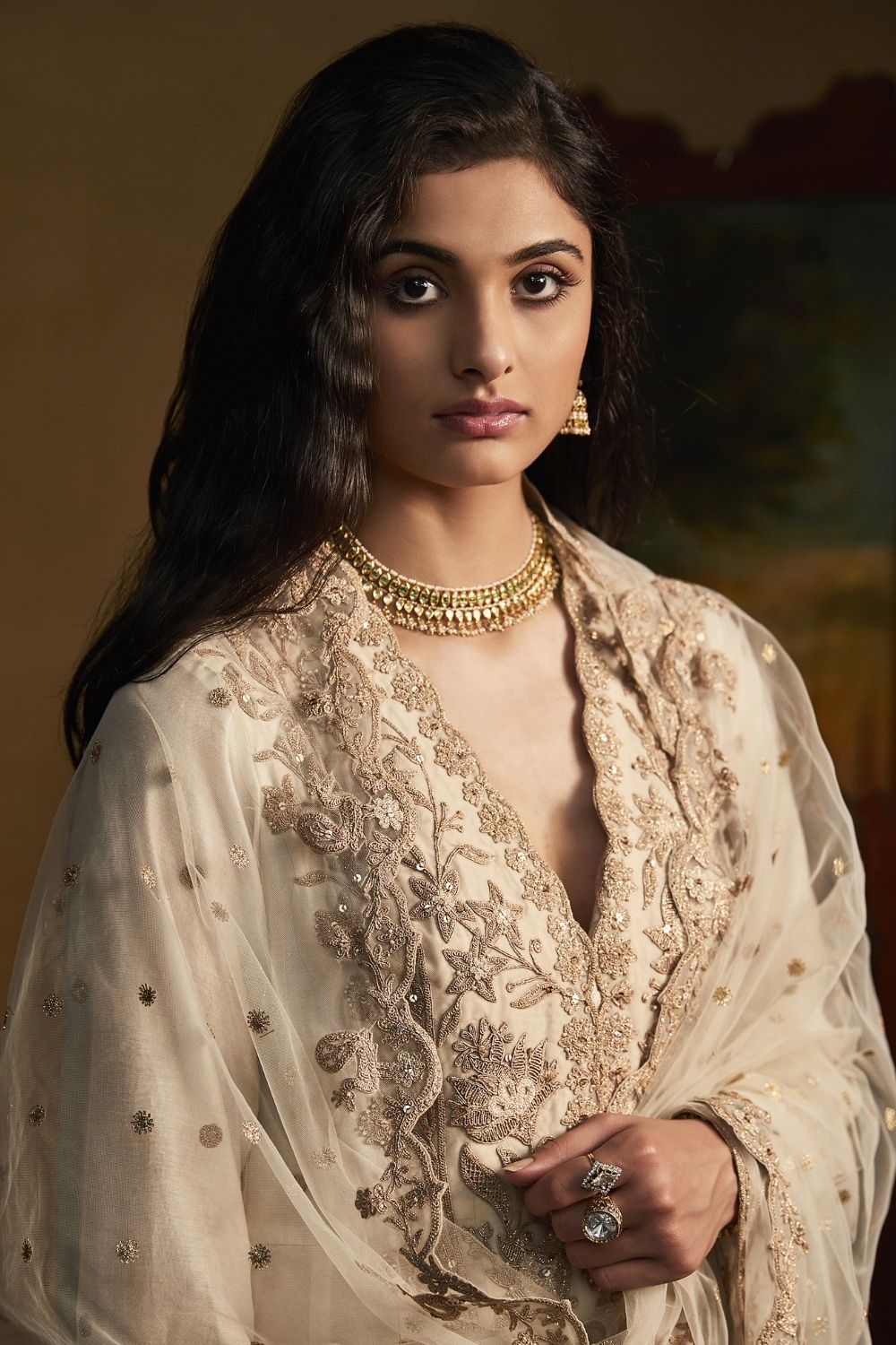 Ivory Kalidar Salwar set