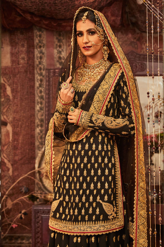 Black Sharara Set