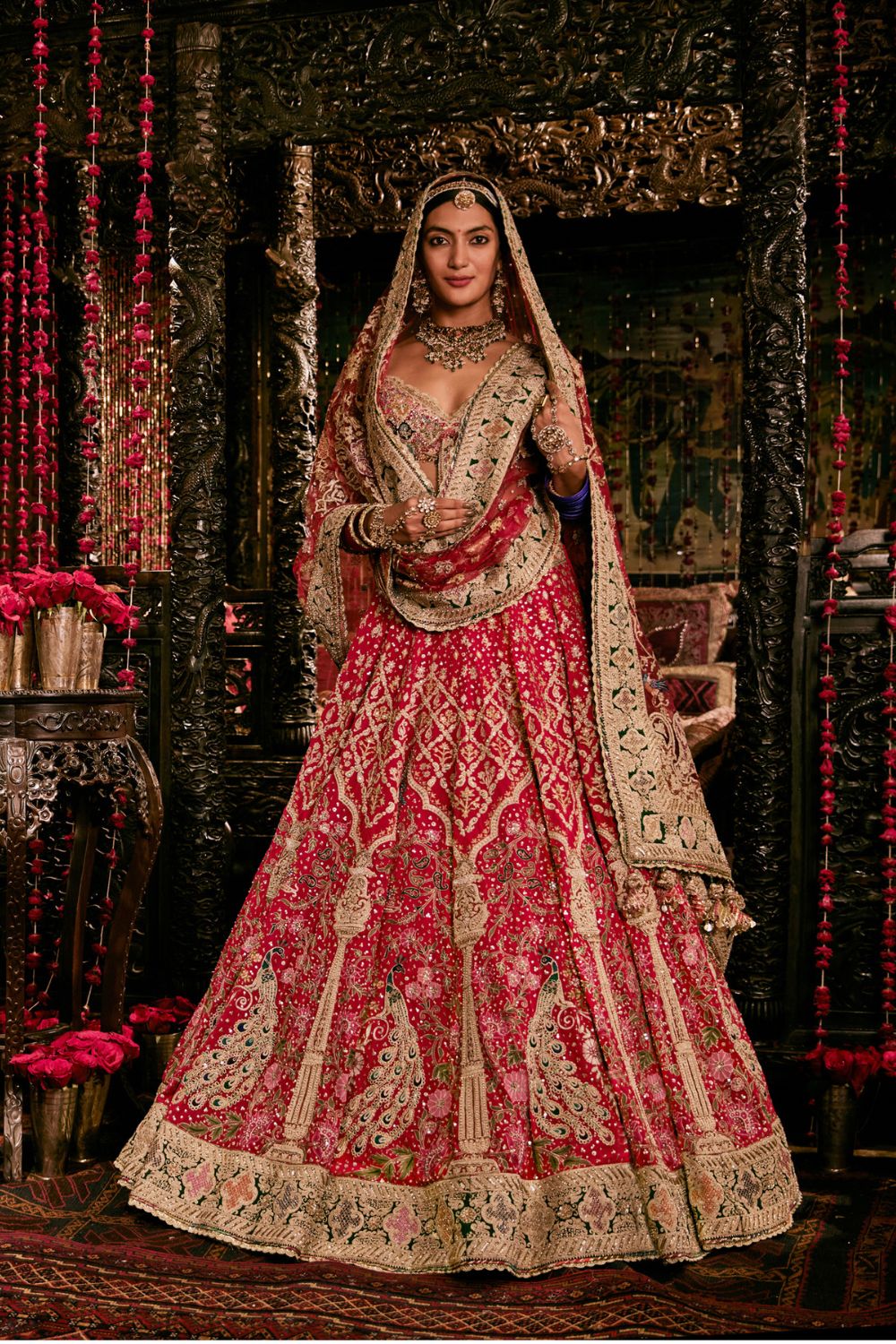 Deep Red Lehenga Set