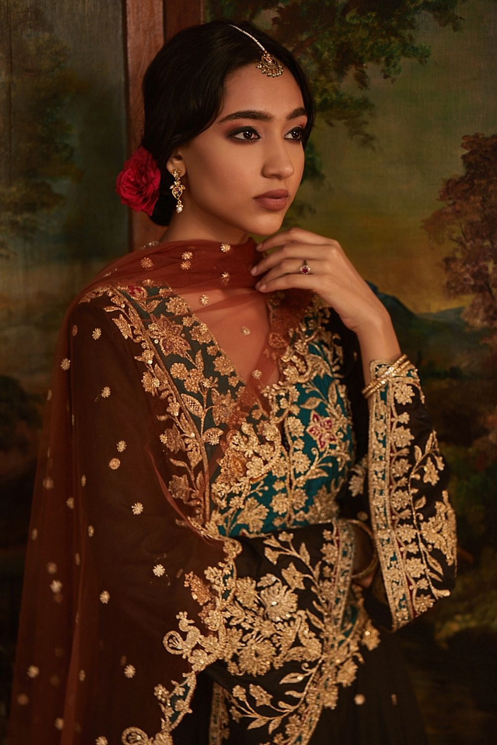 Black Kalidar Salwar Set