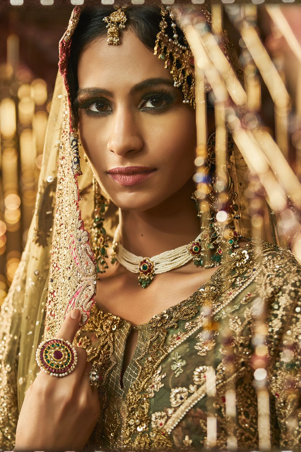 Forest green Sharara Set