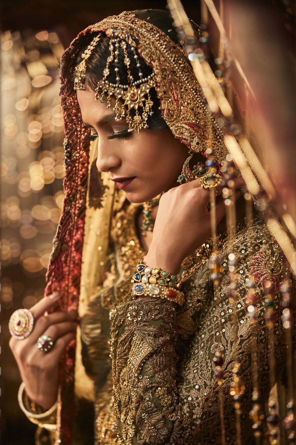 Forest green Sharara Set