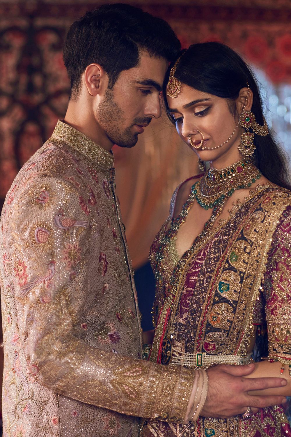 Pomegranate Pink Lehenga set