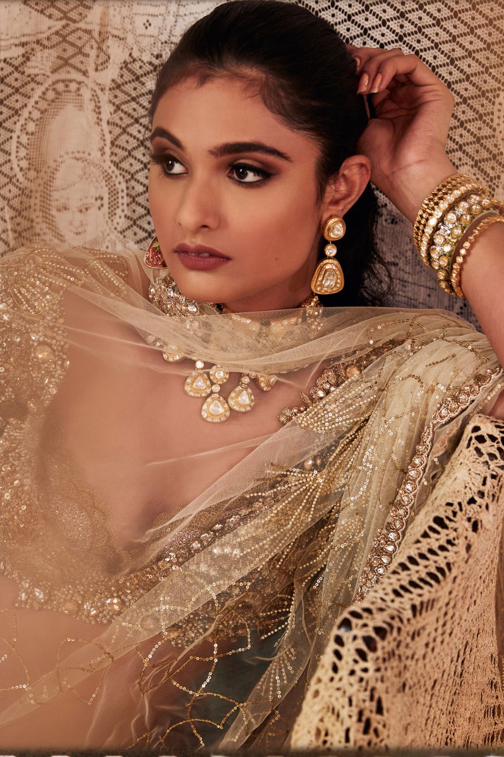 Pale Gold Lehenga set
