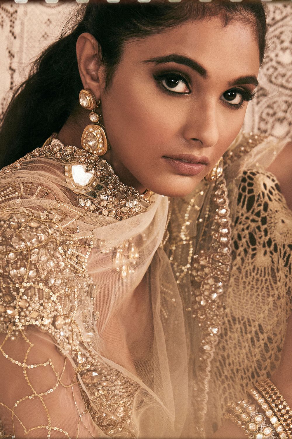 Pale Gold Lehenga set